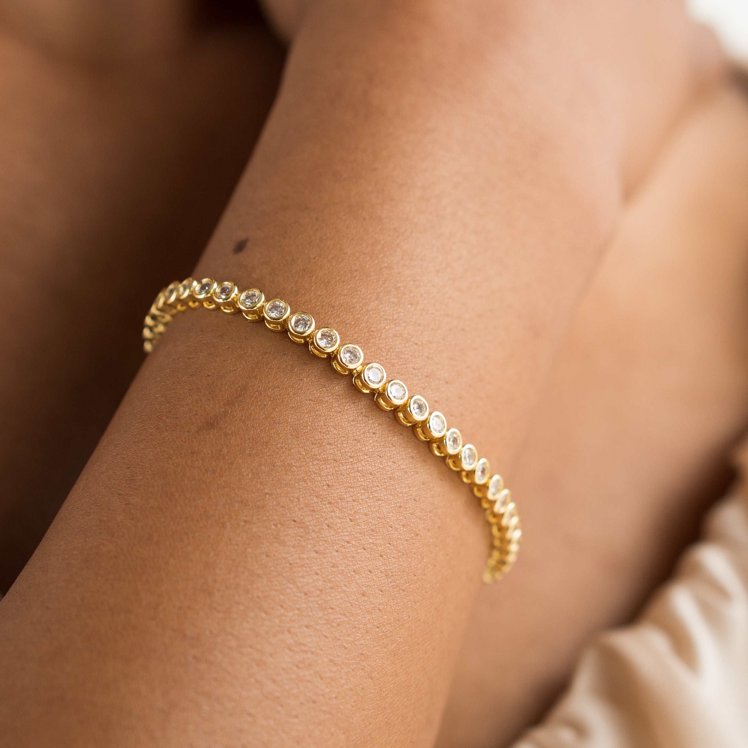 Diamond Tennis Bracelet (Links)