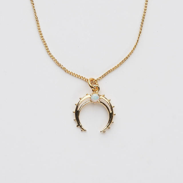 The Opal Moon Necklace