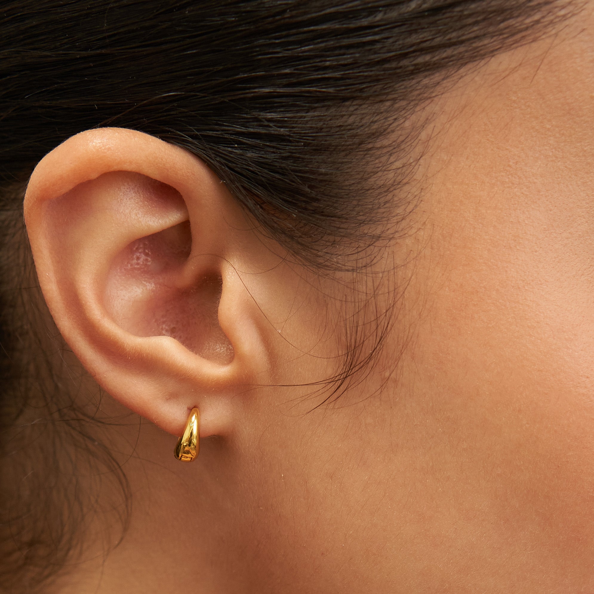 24K Gold 10mm Zenith Hoops