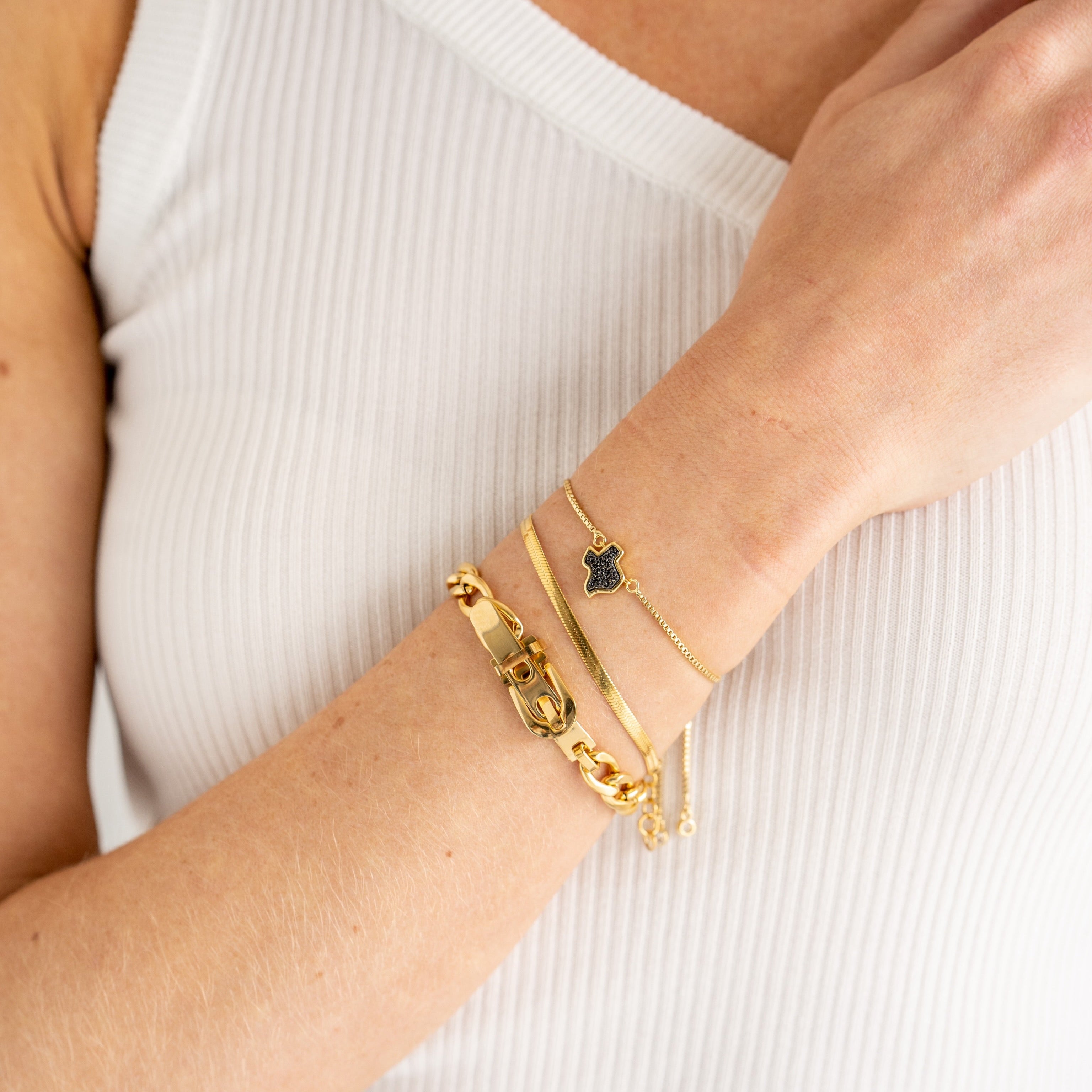 Texas Druzy Bracelet in Silver