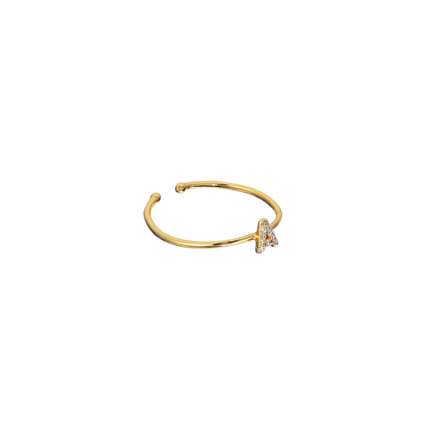 Shiny Initial Ring