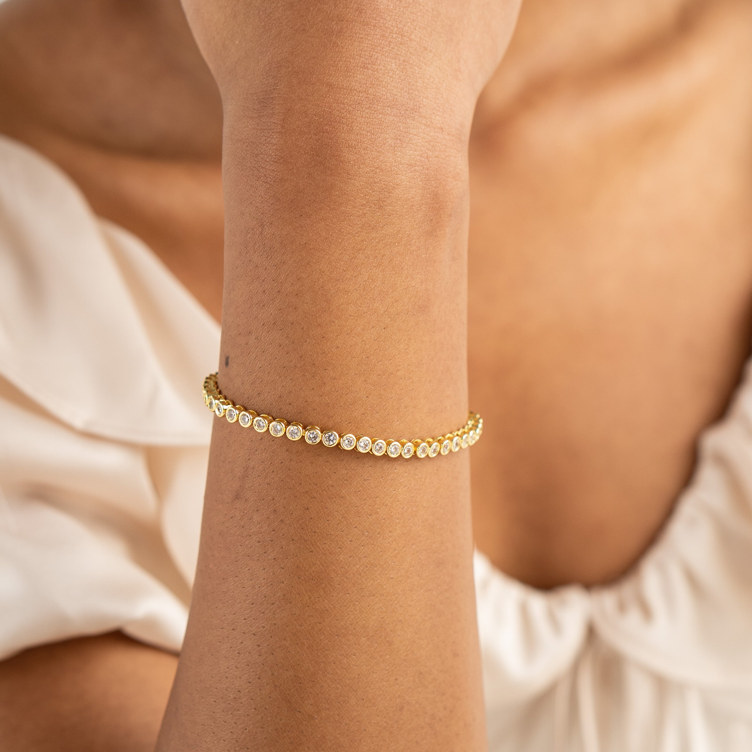 Diamond Tennis Bracelet (Links)