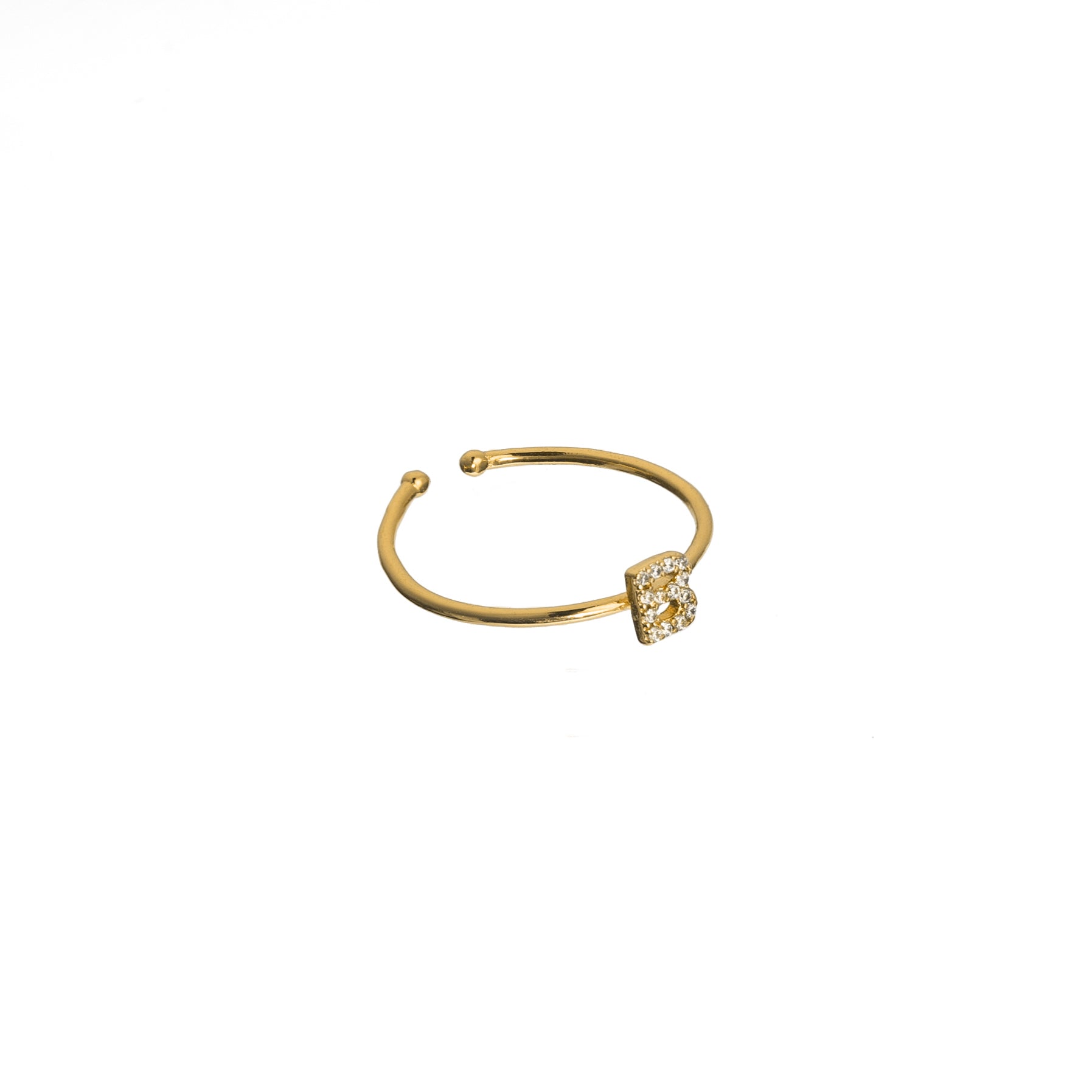 Shiny Initial Ring