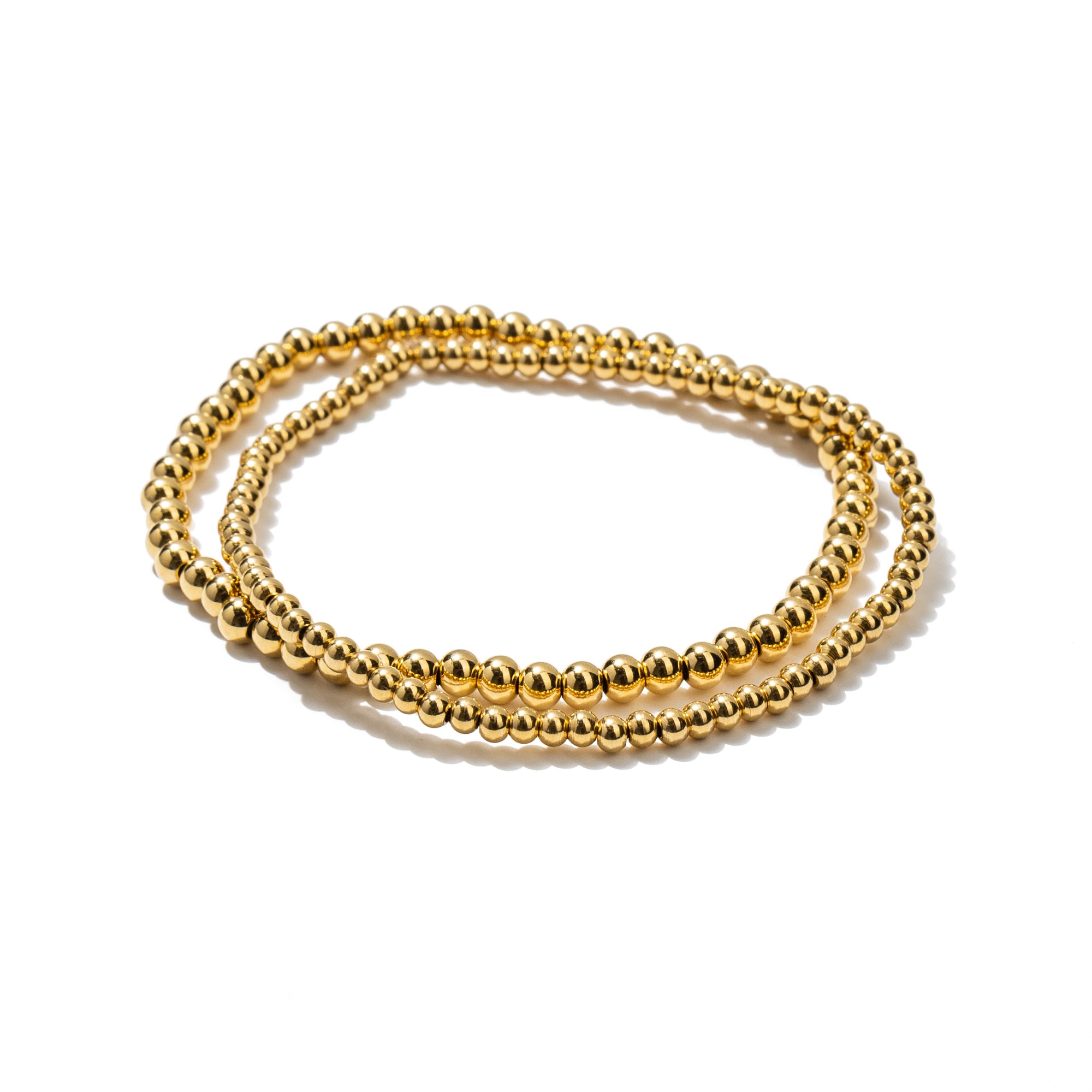 Dainty Beaded Bracelet Set of 2