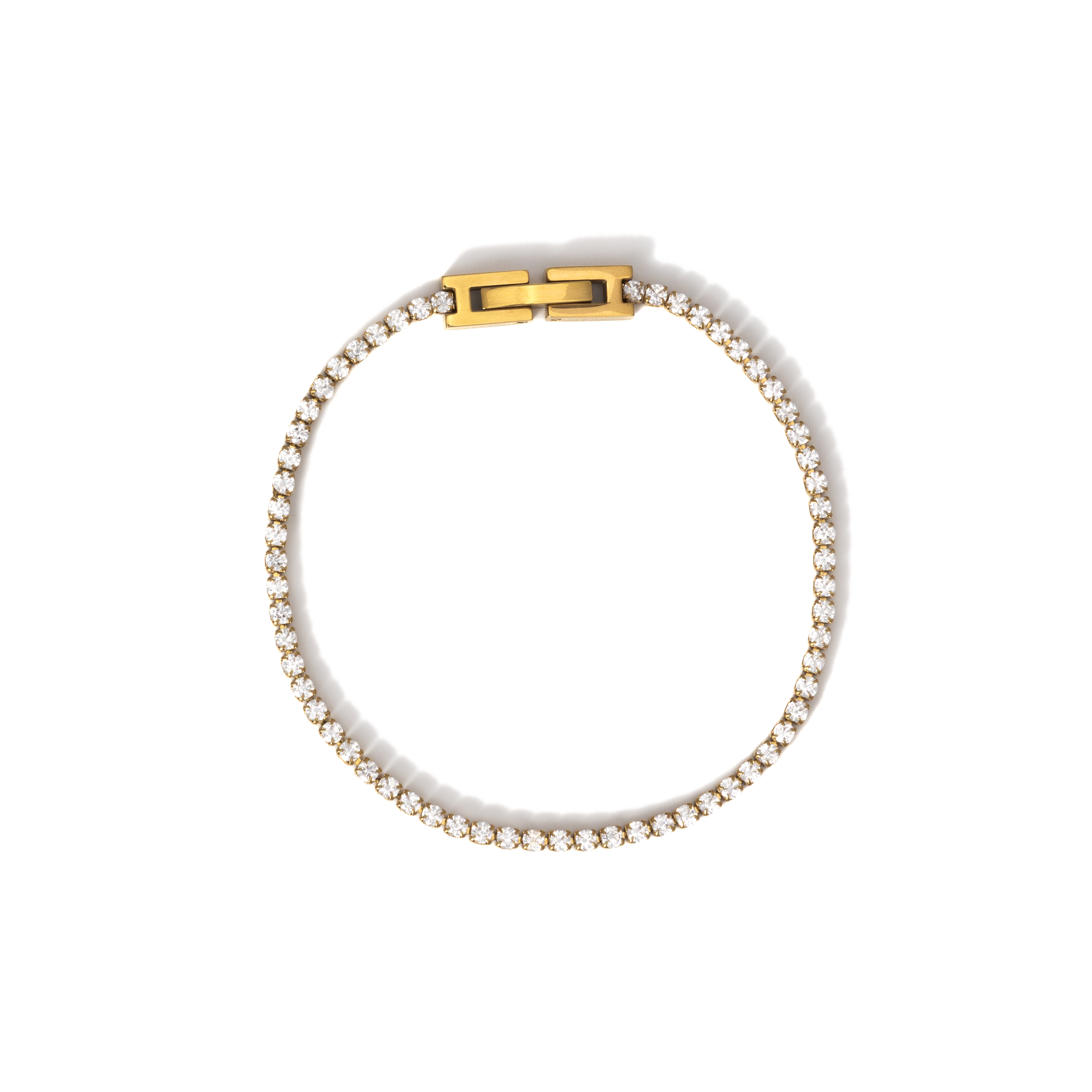 Waterproof 2mm Diamond Tennis Bracelet