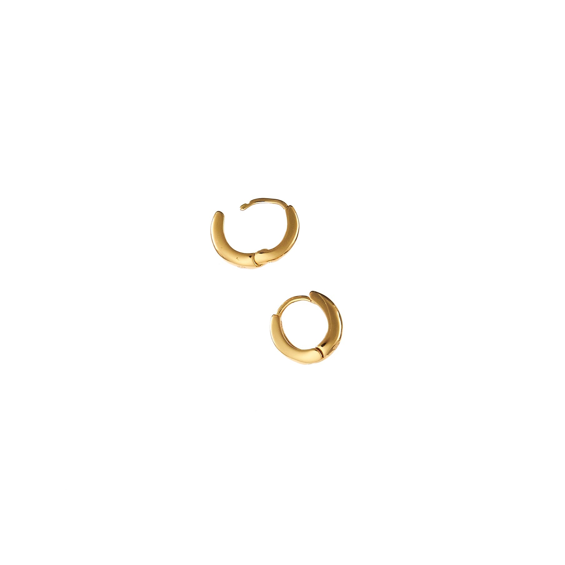 24K Gold 10mm Zenith Hoops
