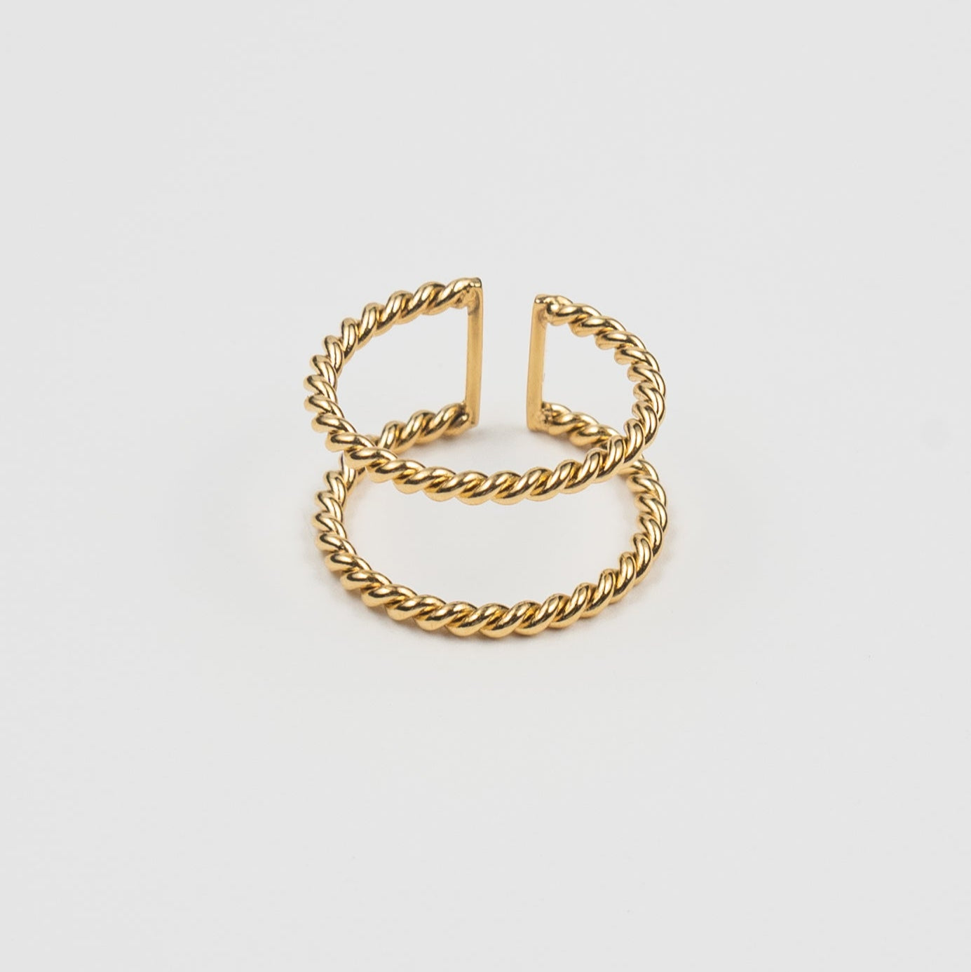 Twisted Aspen Double Ring