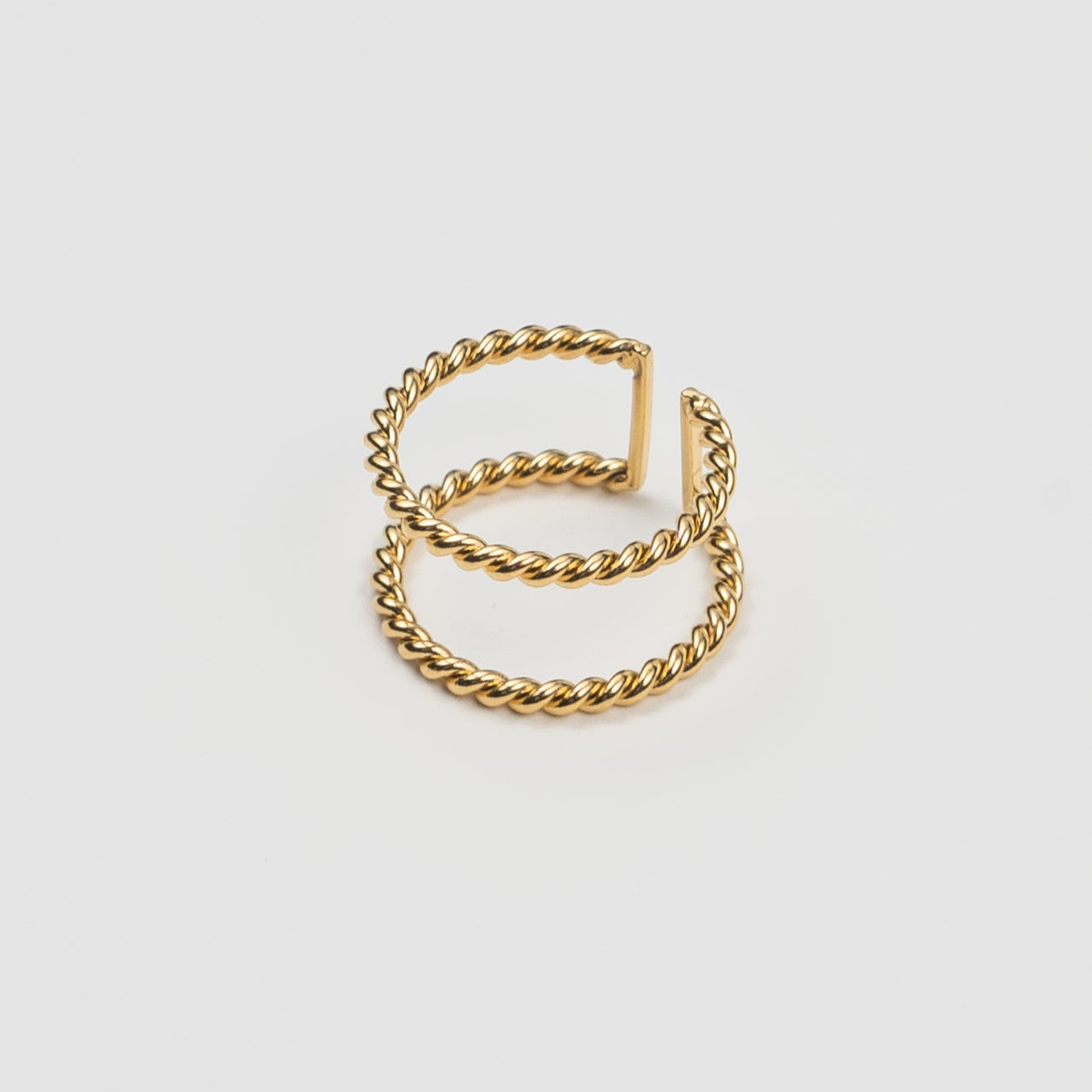 Twisted Aspen Double Ring