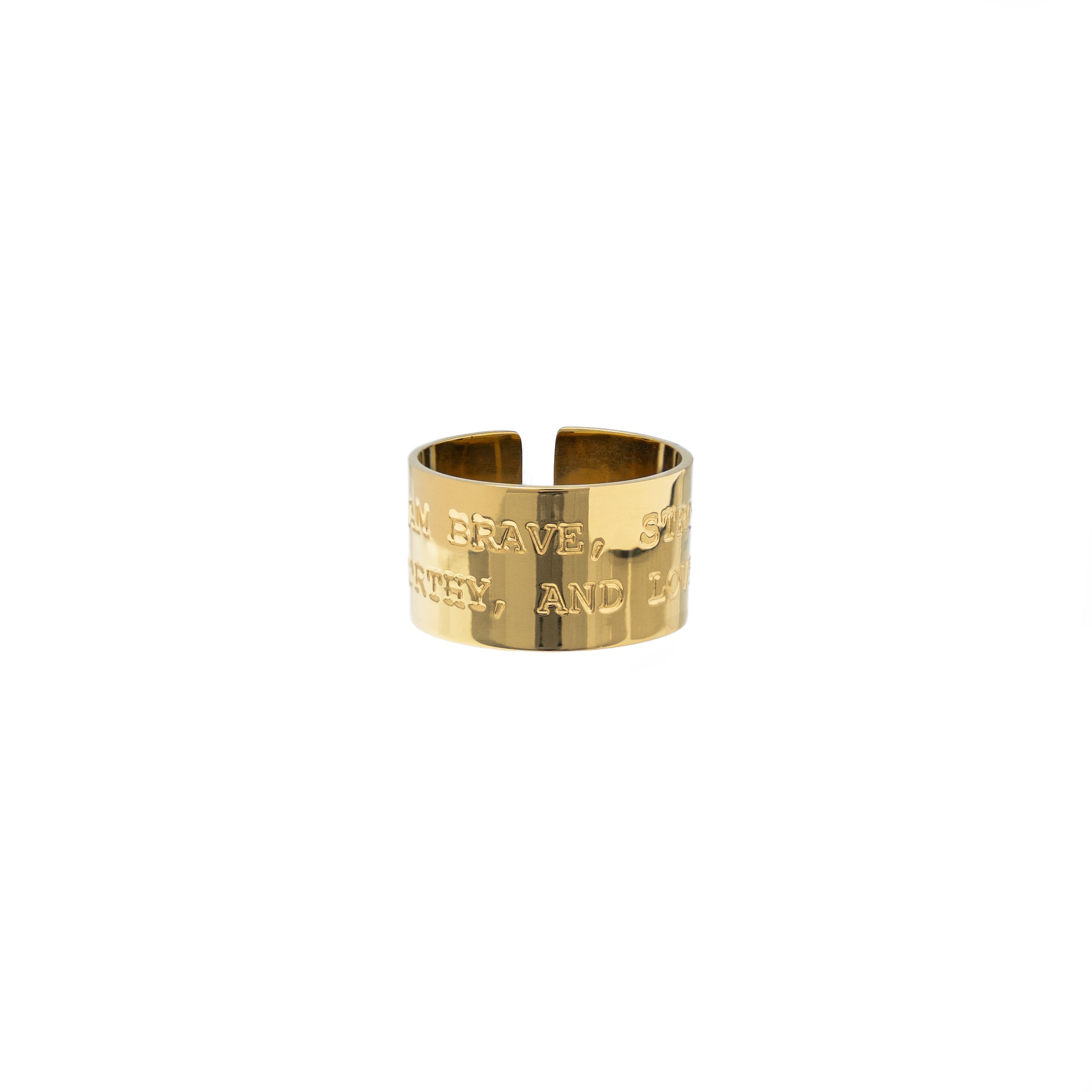 Brave Strong Worthy Ring