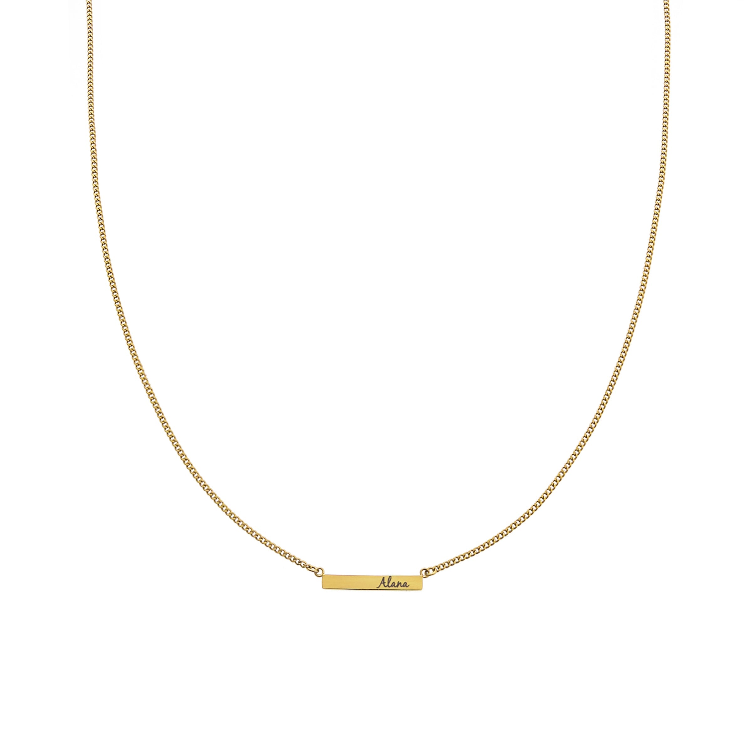 Personalized Bar Necklace Mini