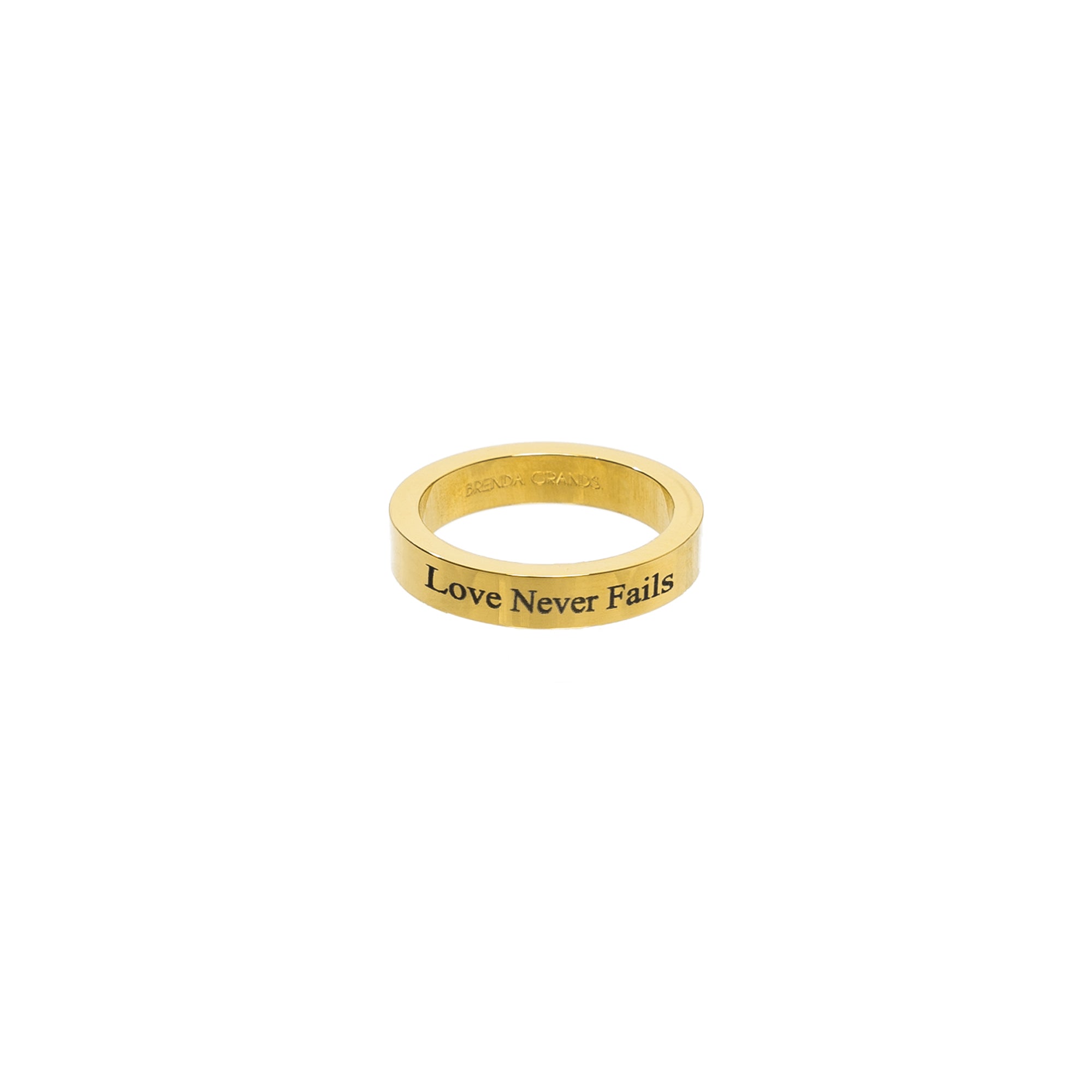 Waterproof Classic Gold Ring Band
