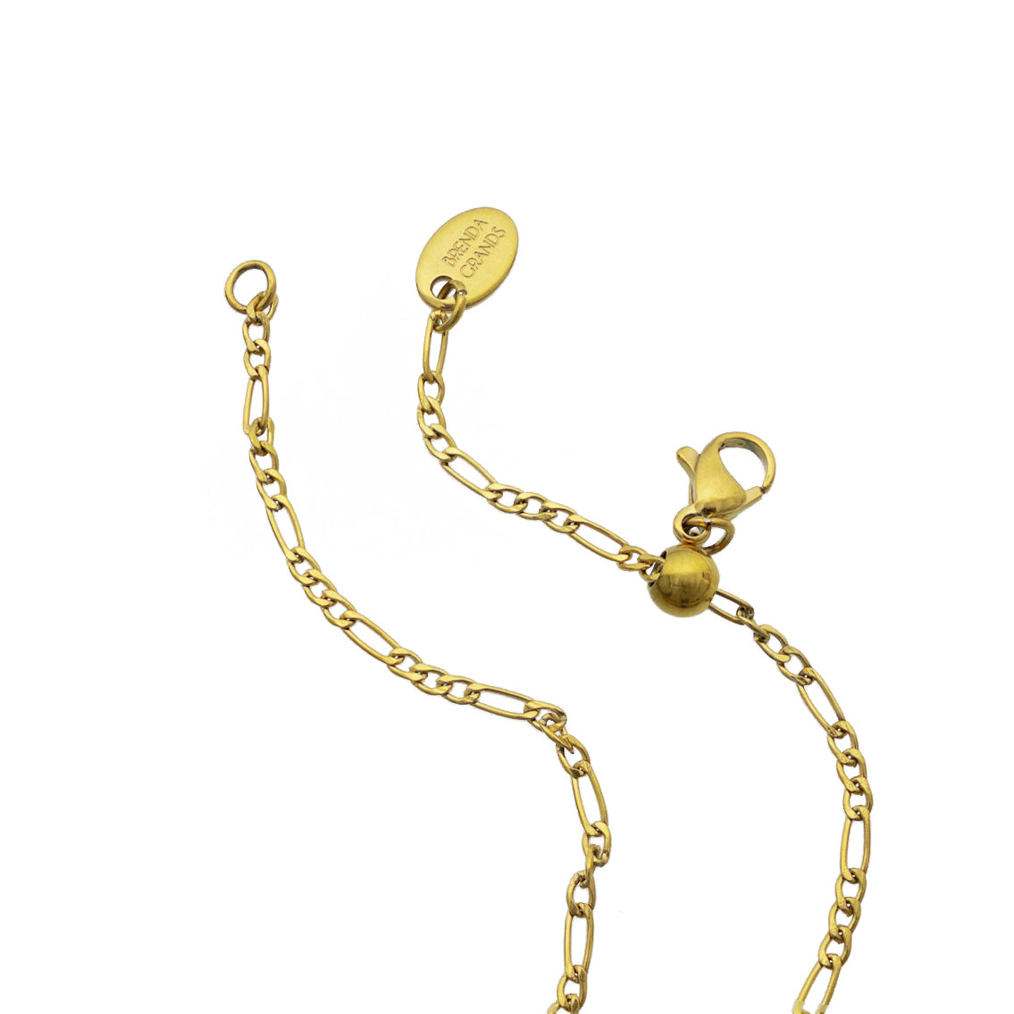 Waterproof Gold Personalized Tag Necklace