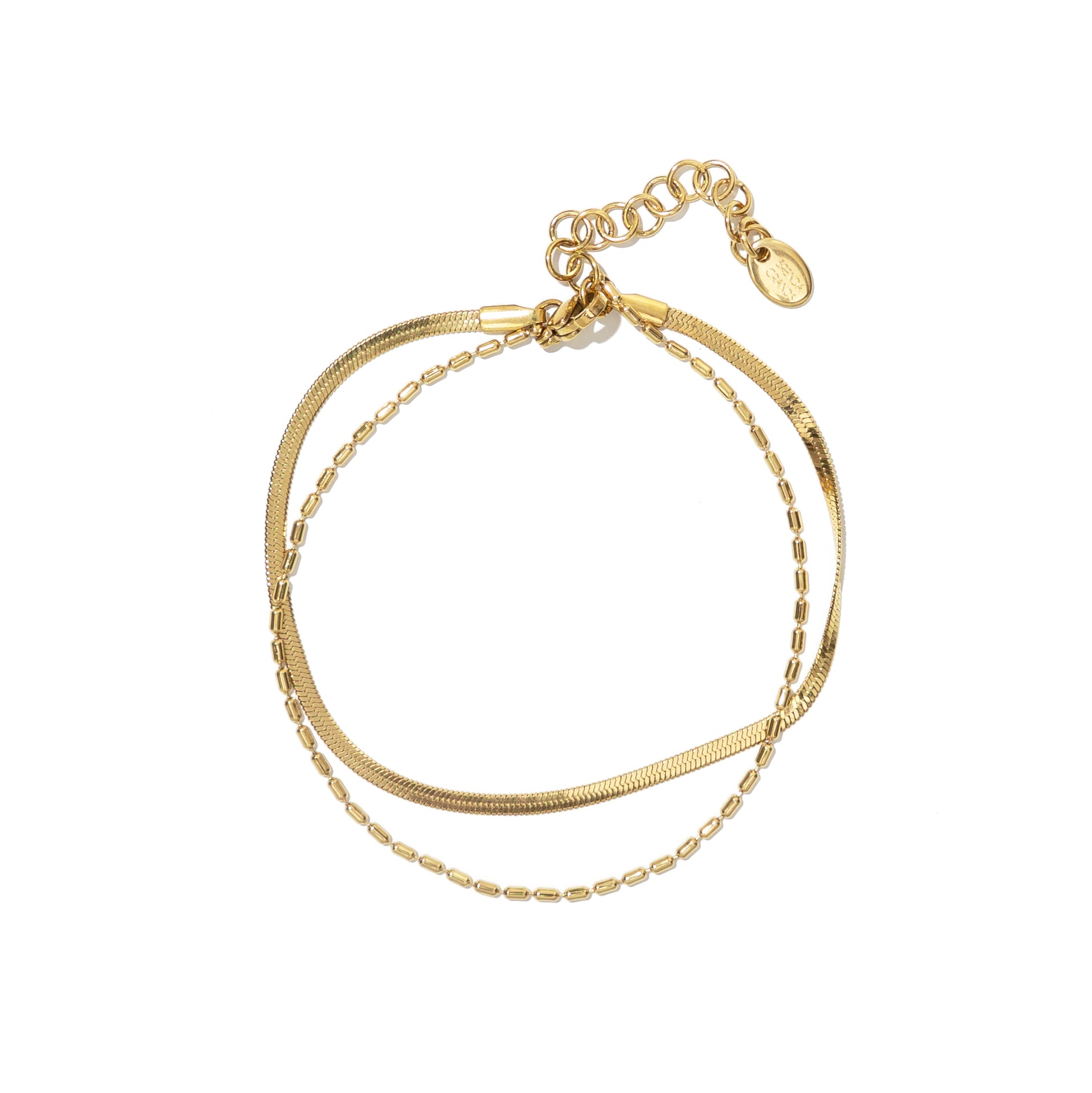 DOUBLE LAYERED ANKLET