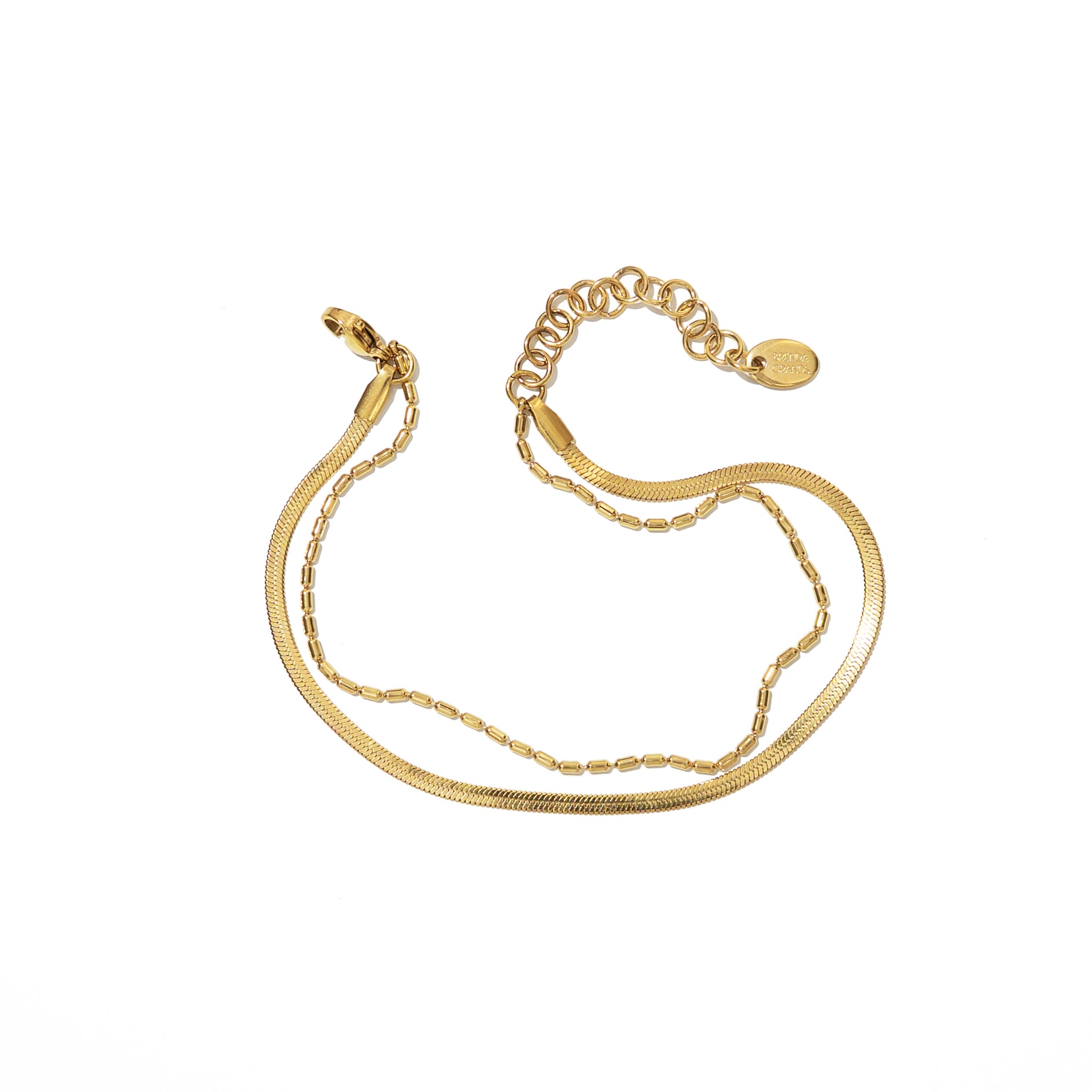 DOUBLE LAYERED ANKLET