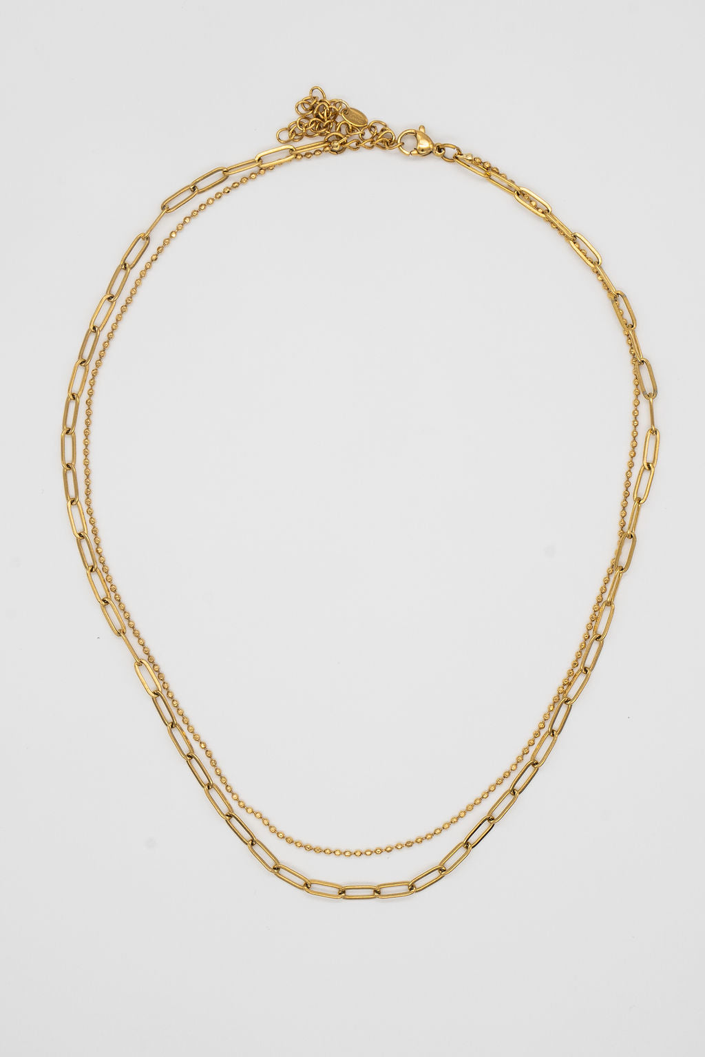 Paperclip Layered Choker