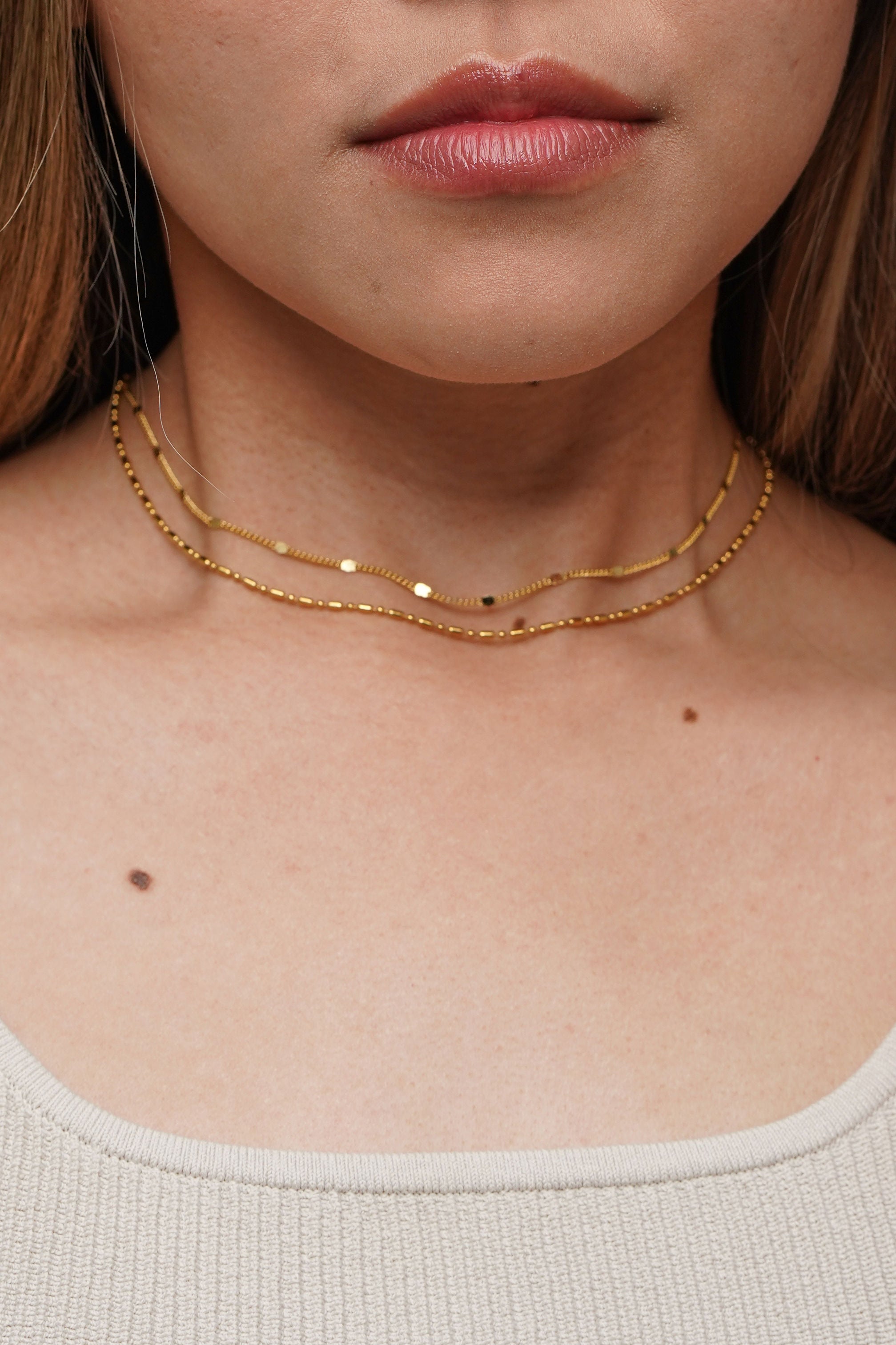 Dainty Layered Sparkle Choker