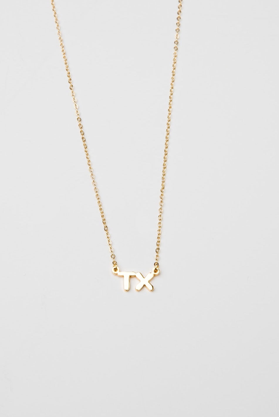 TEXAS INITIAL NECKLACE