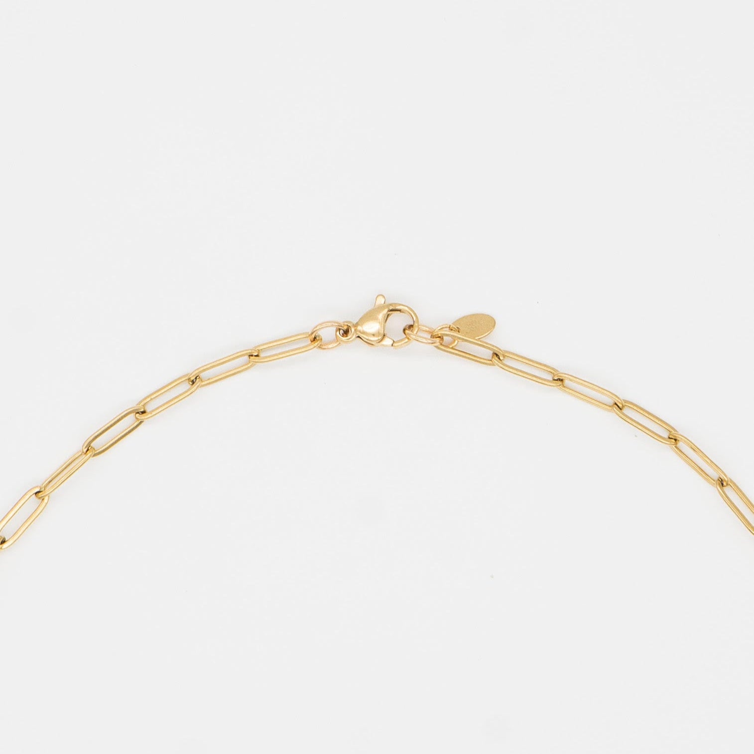 Aspen Initial paperclip Necklace (F I O Q U V W X Y Z)