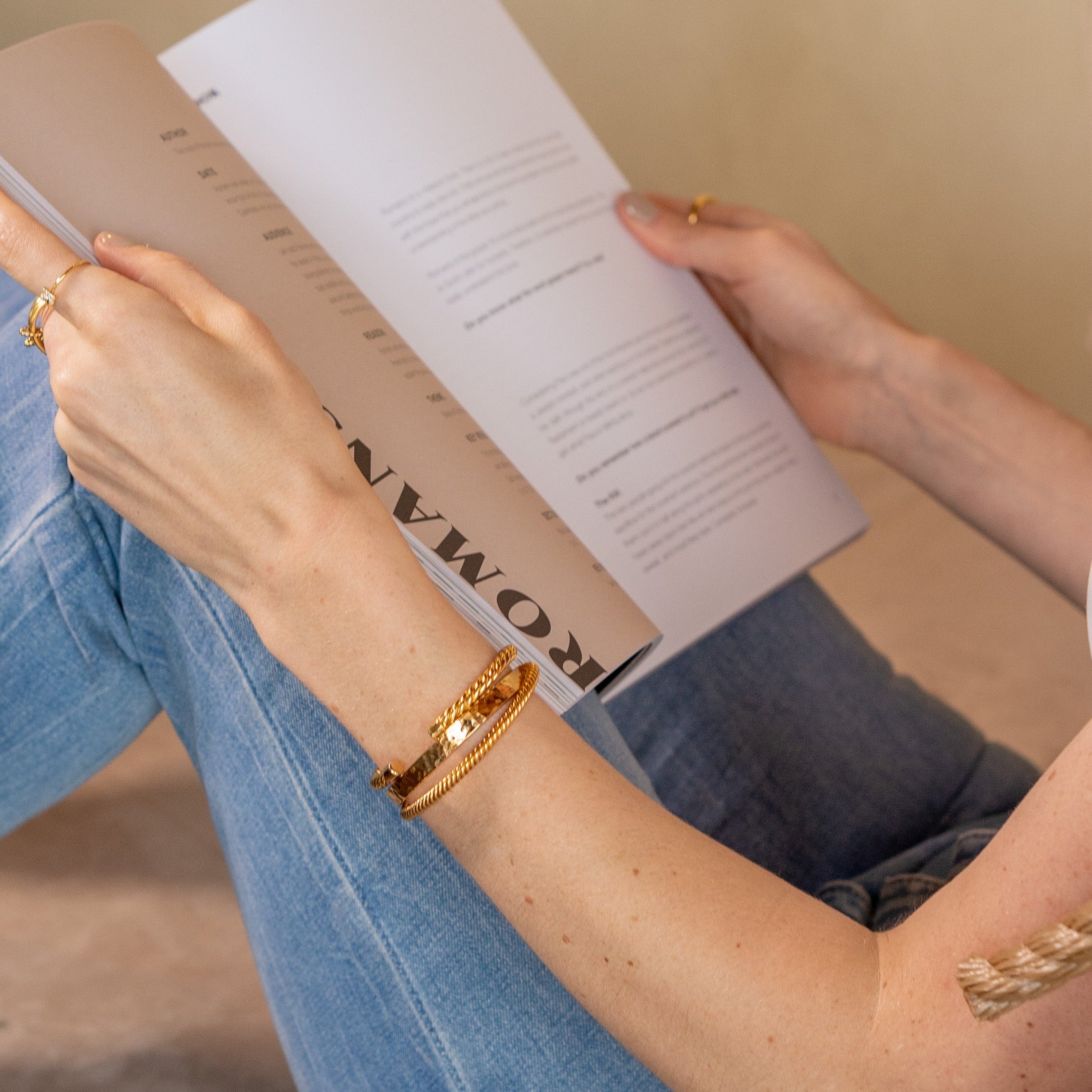 24K Gold Twisted Bangle