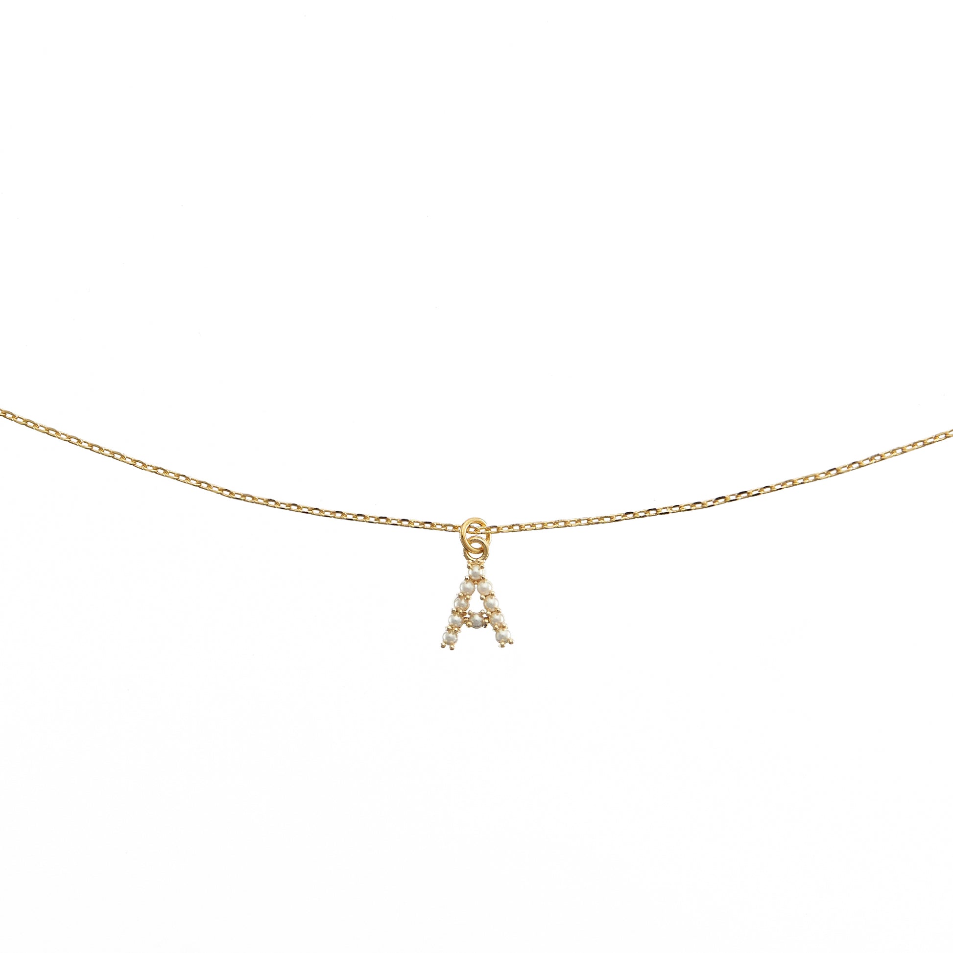 True Love Waits Necklace with Initial and Mother of Pearl