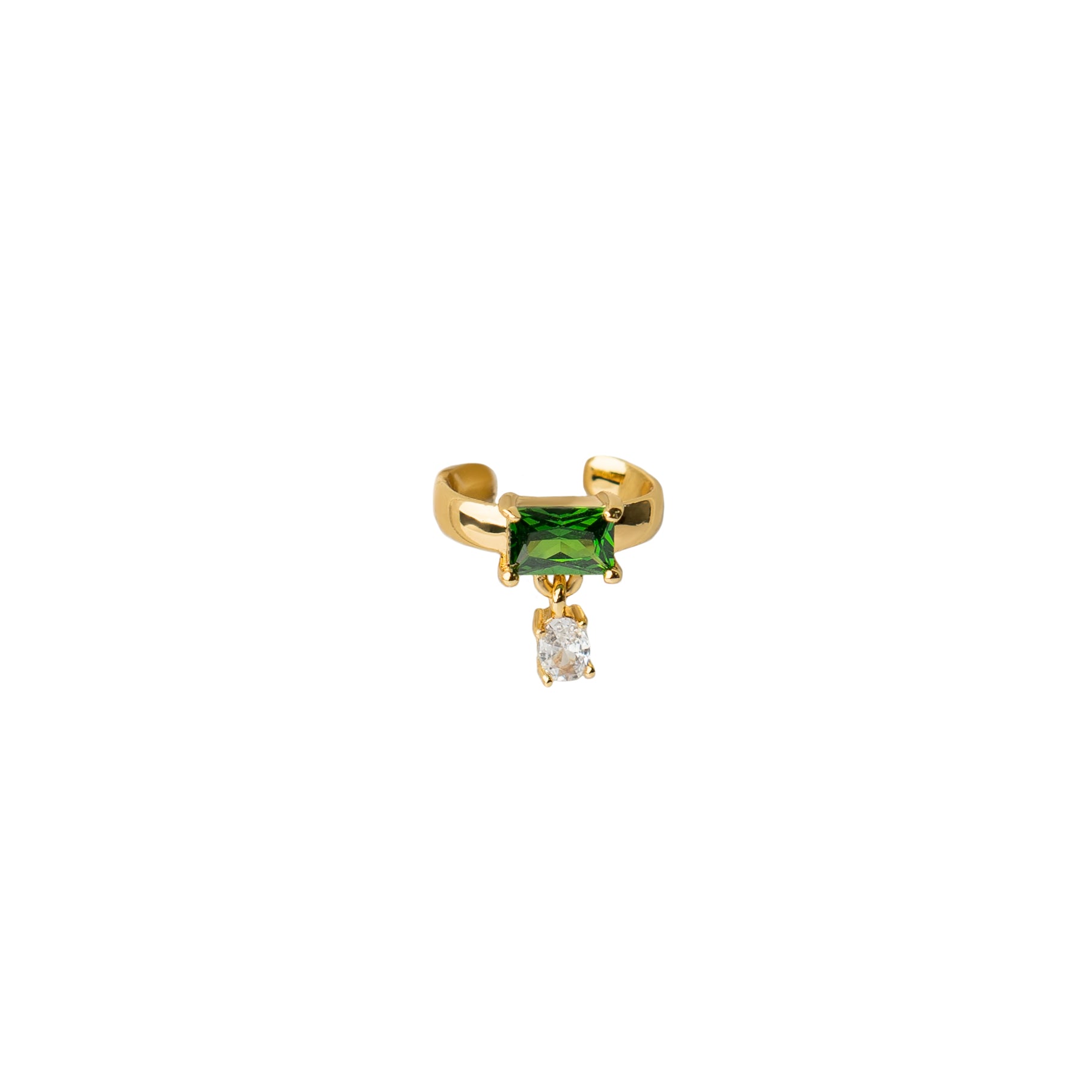 Emerald Ear Cuff