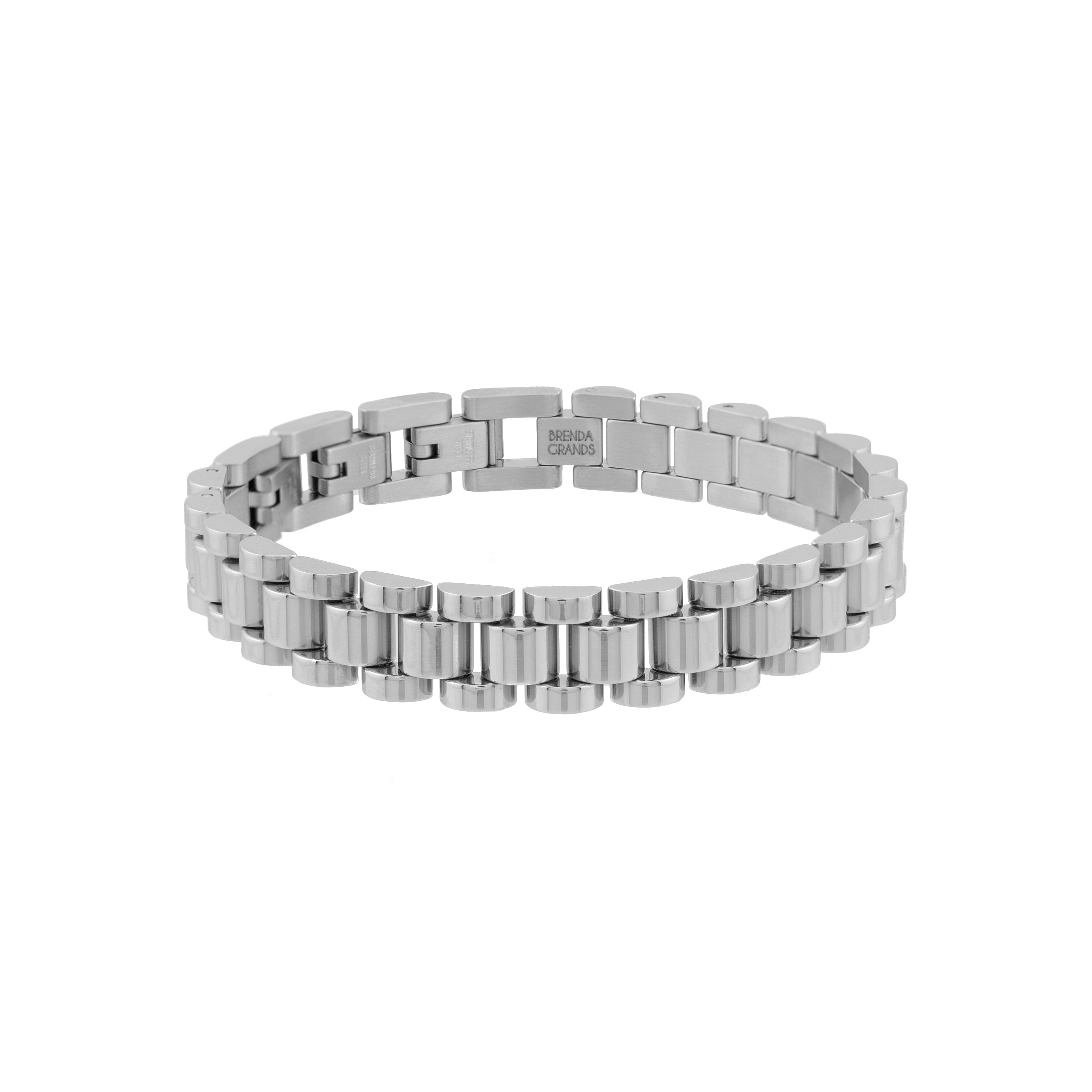 Silver Watch Band Bracelet