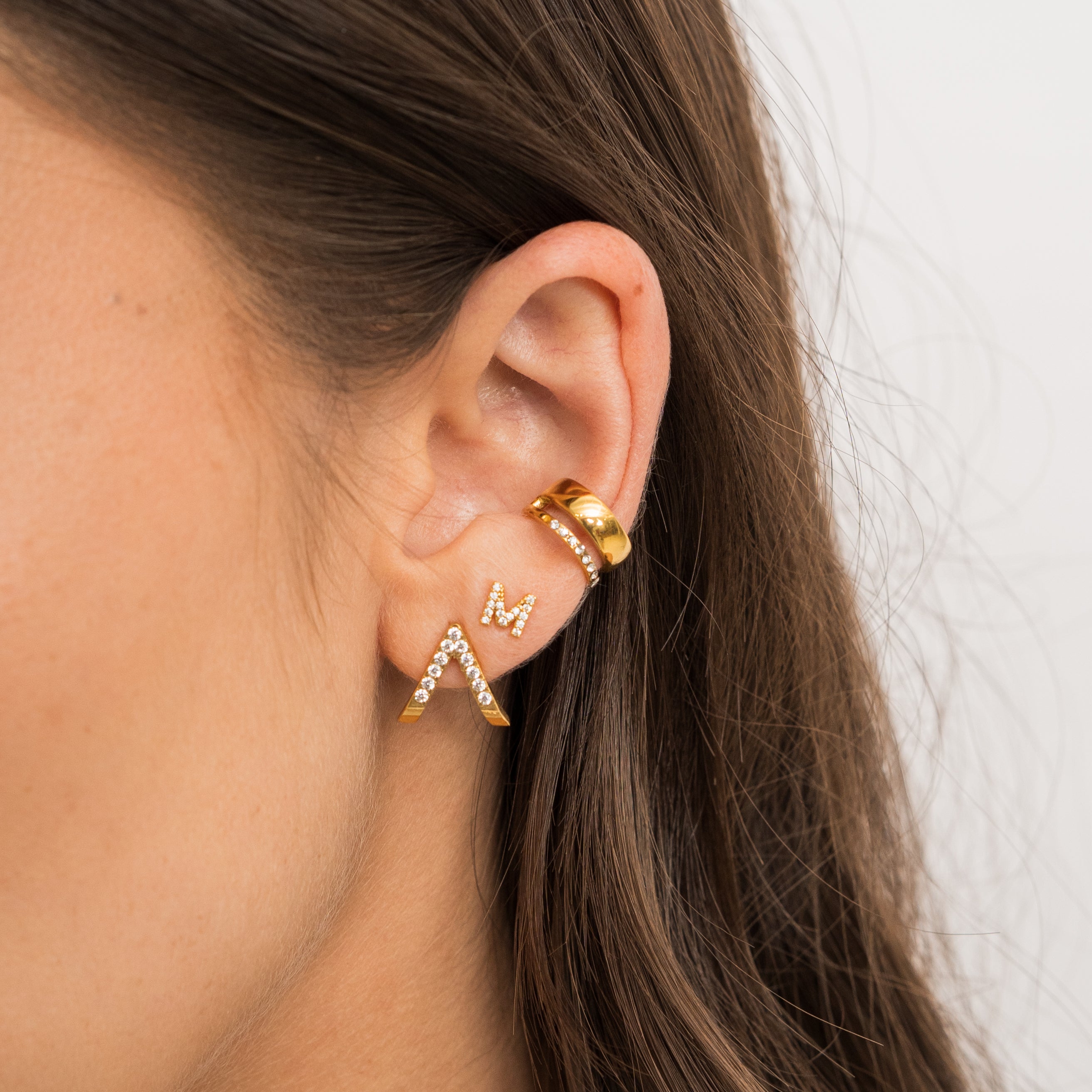 Diamond V Studs