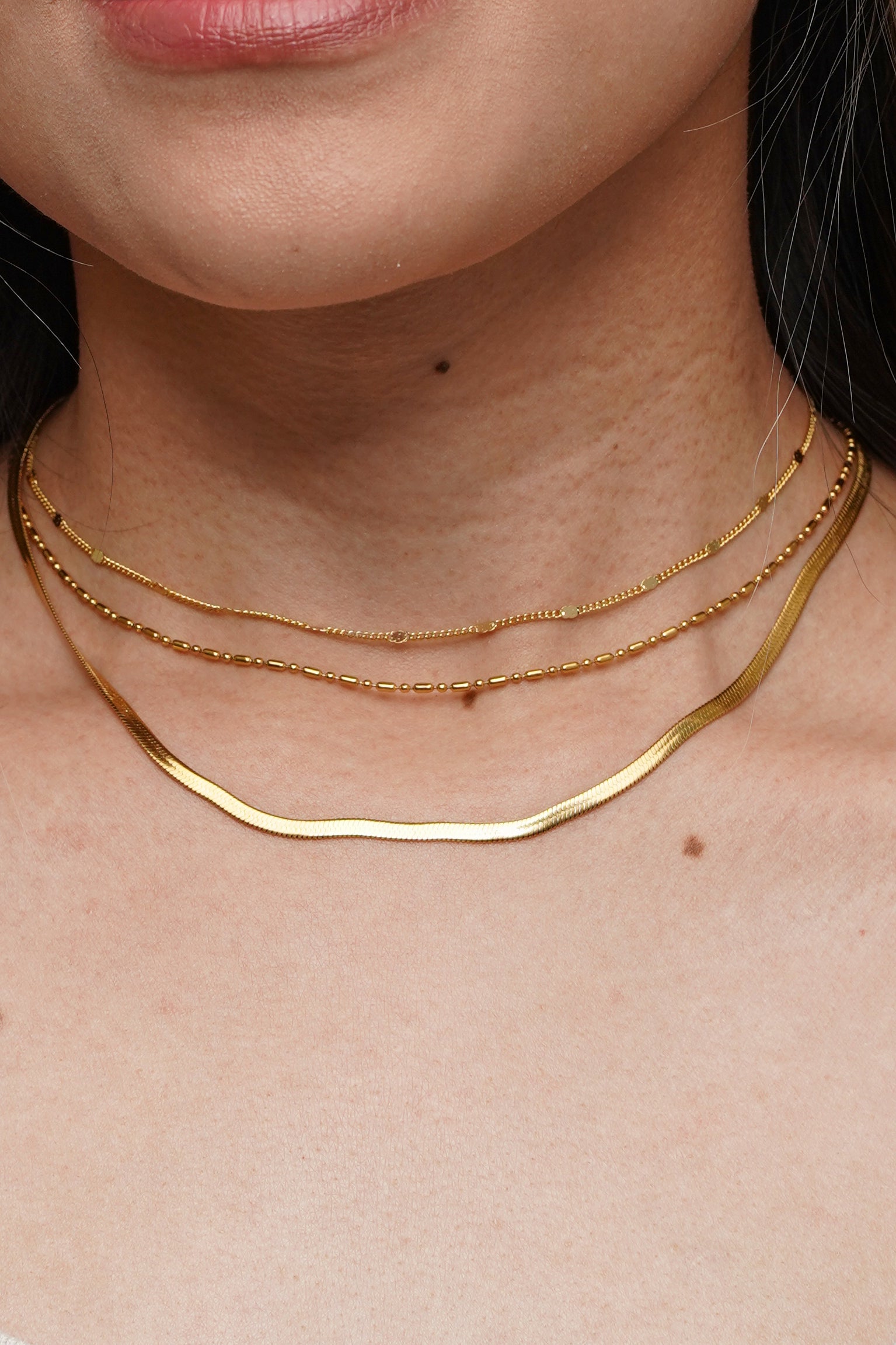 Dainty Layered Sparkle Choker