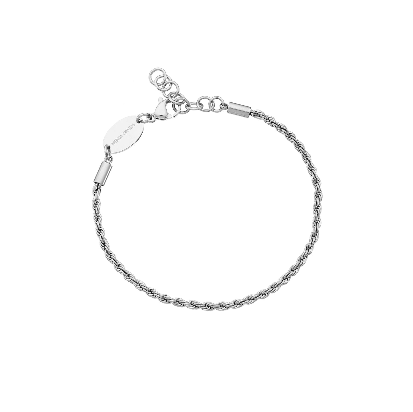 Silver Rope Chain Bracelet