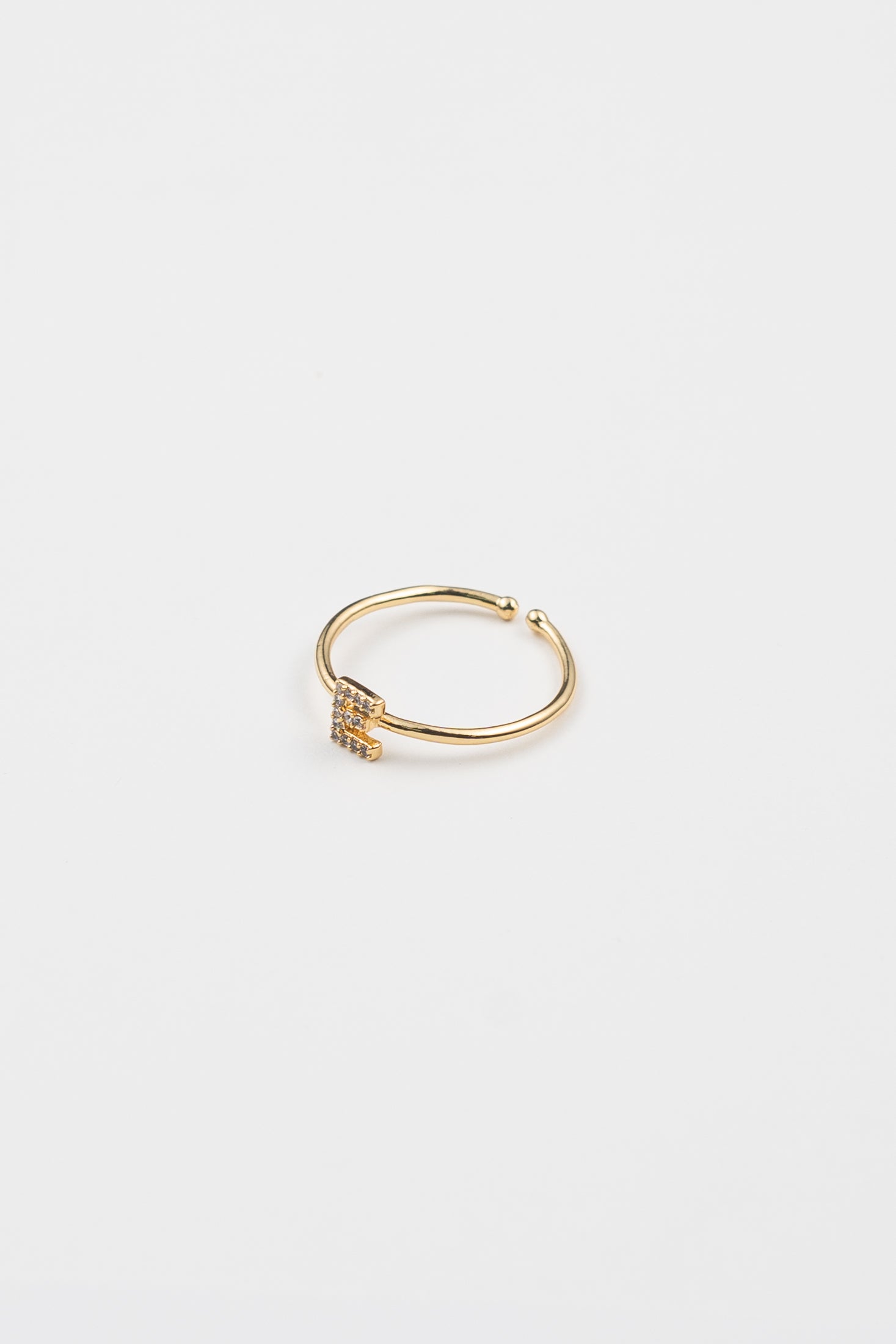 Shiny Initial Ring