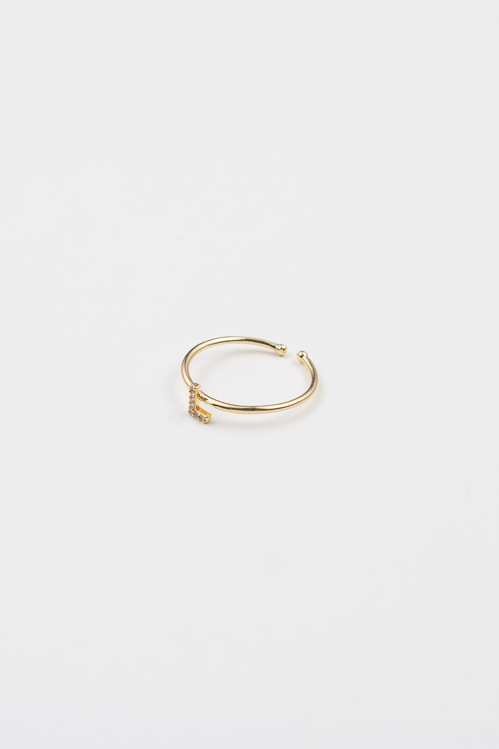 Shiny Initial Ring