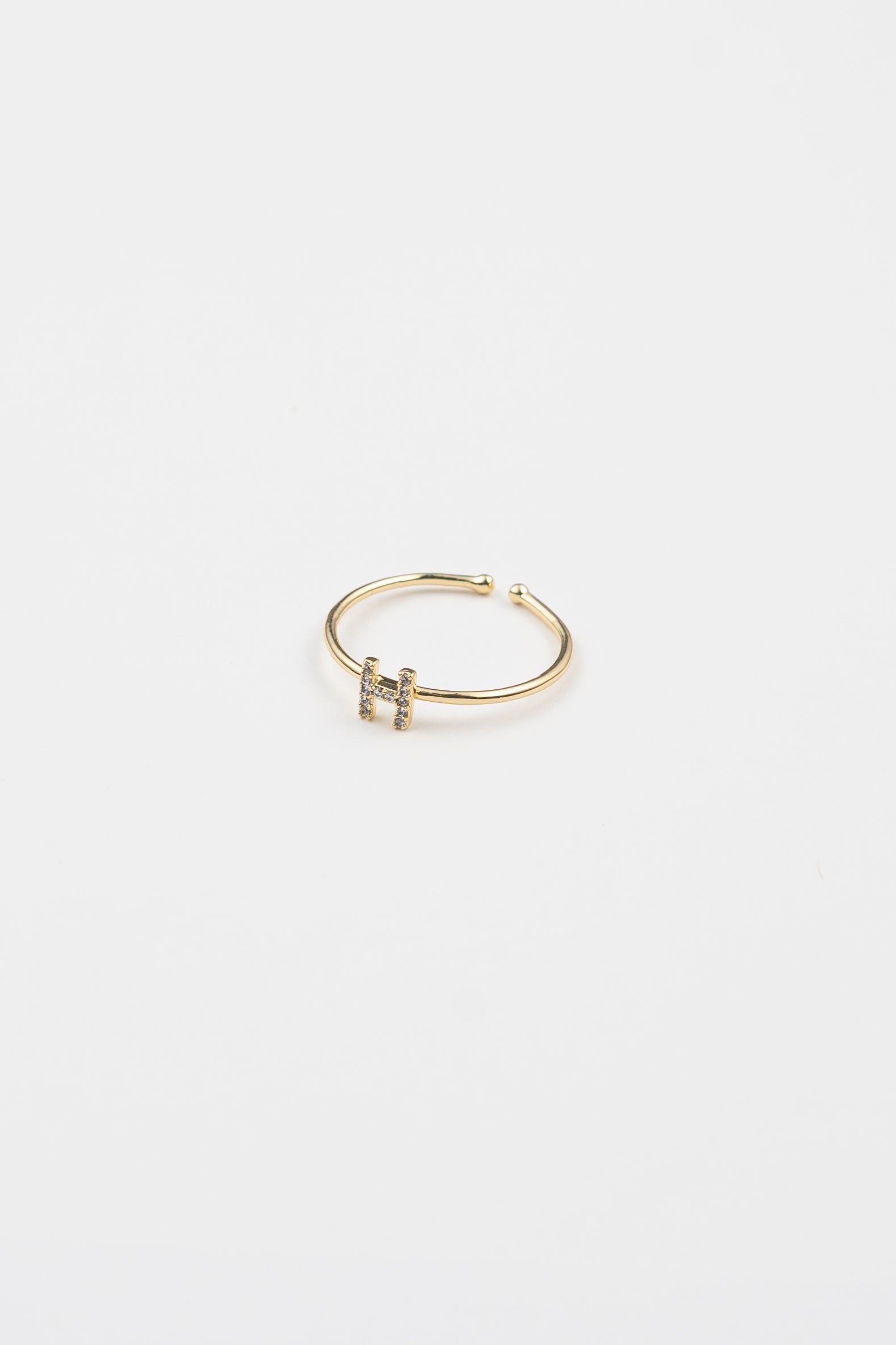 Shiny Initial Ring