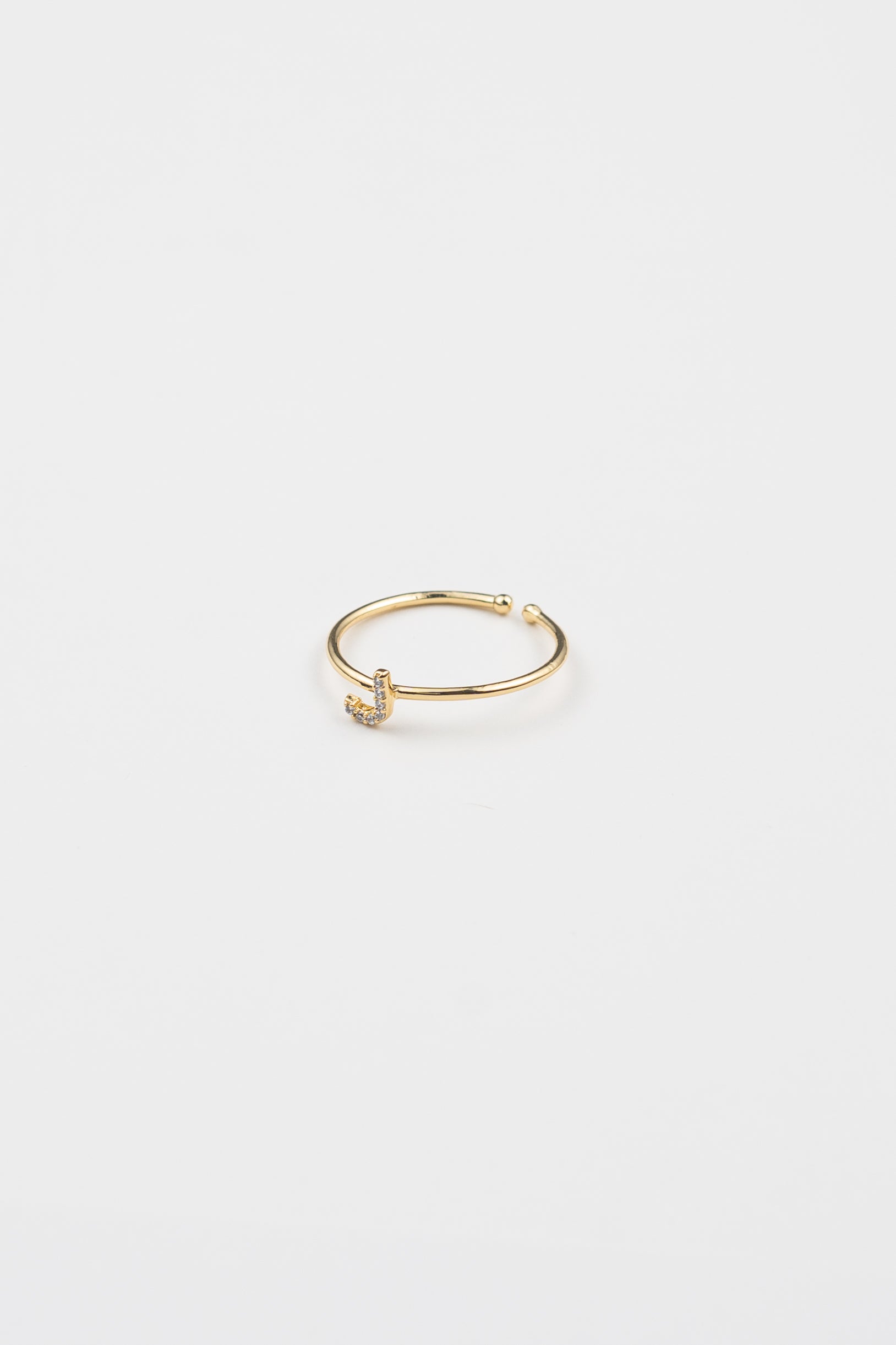 Shiny Initial Ring