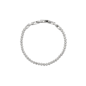 Silver Diamond Tennis Bracelet (Links)