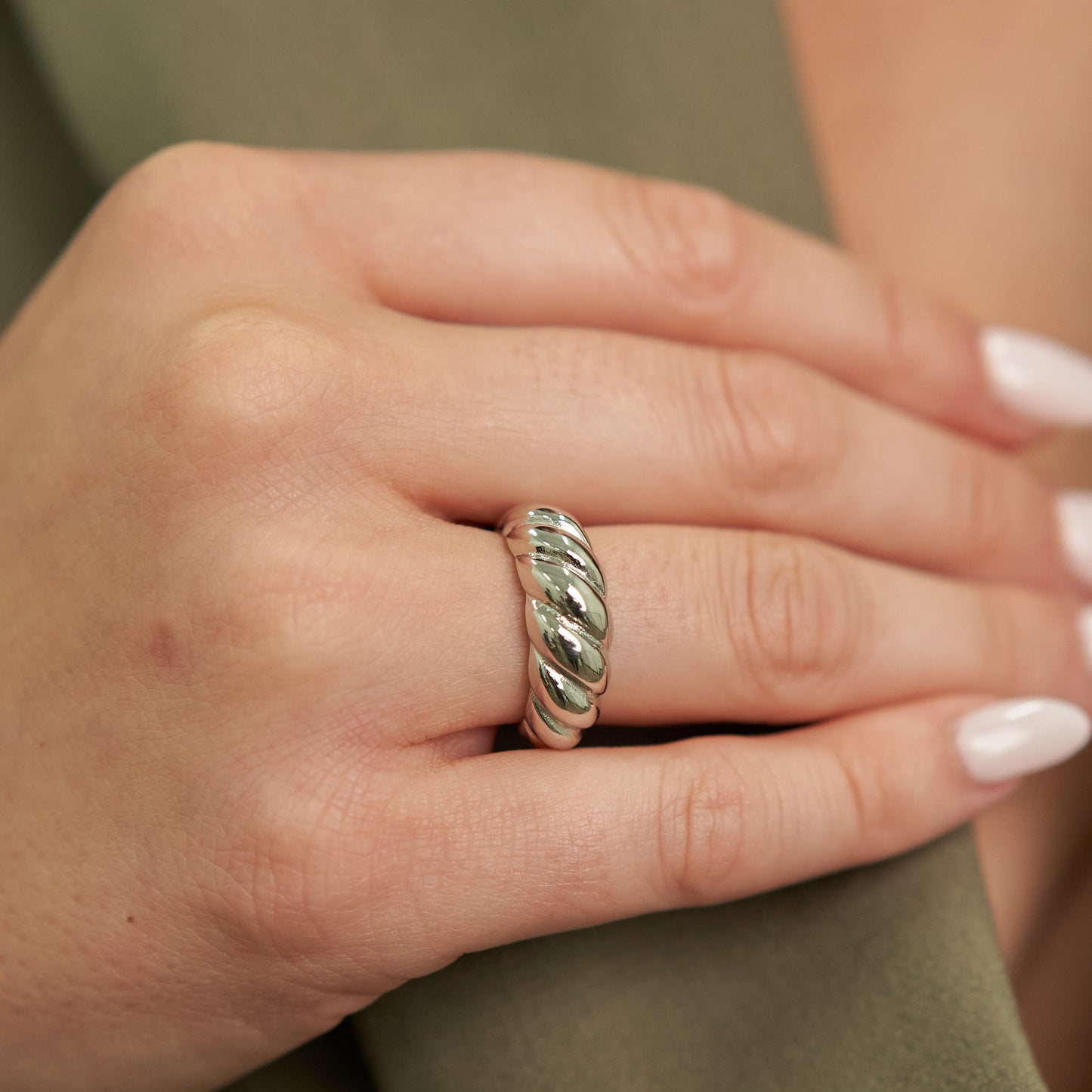 Silver Braided Ring