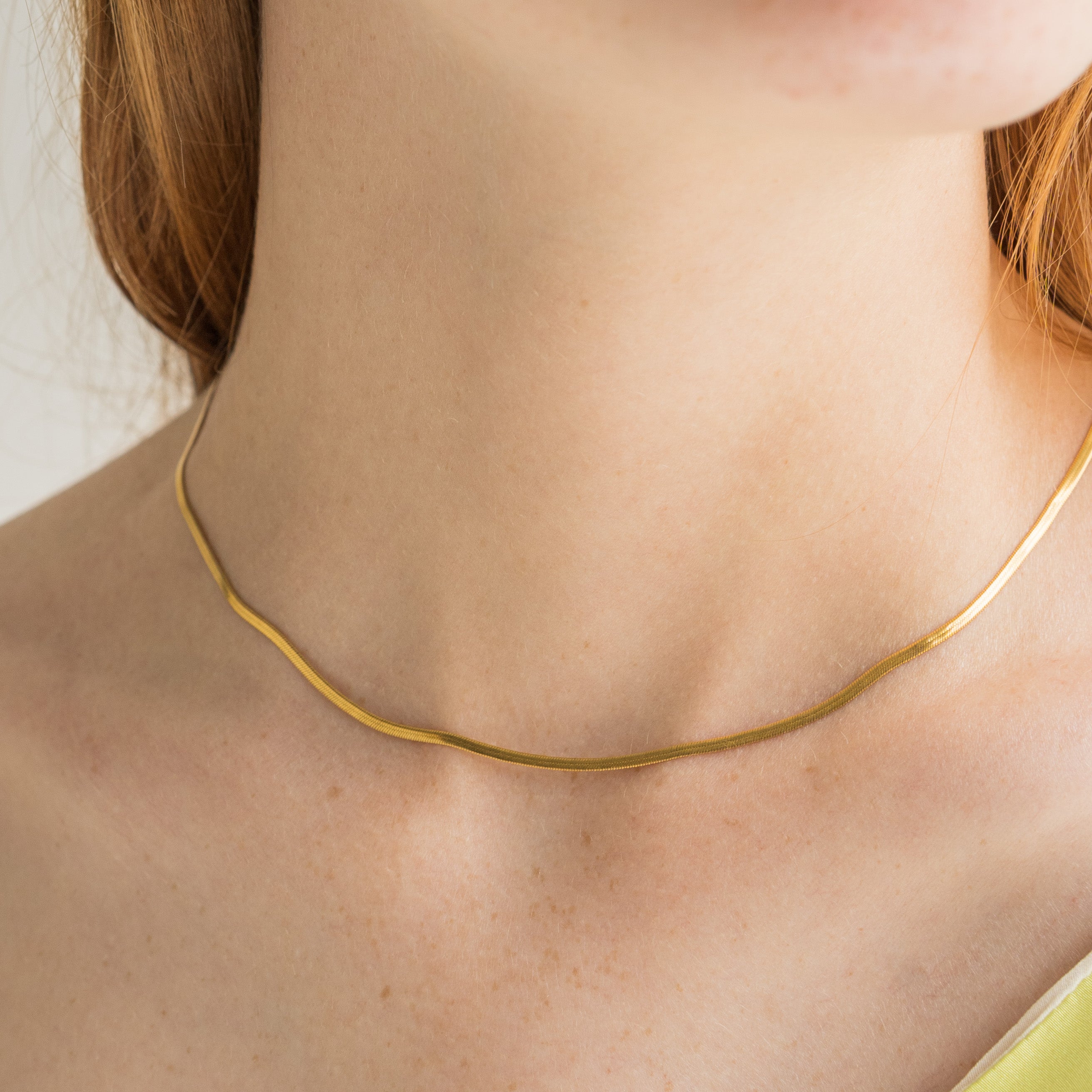 Micro Herringbone Necklace