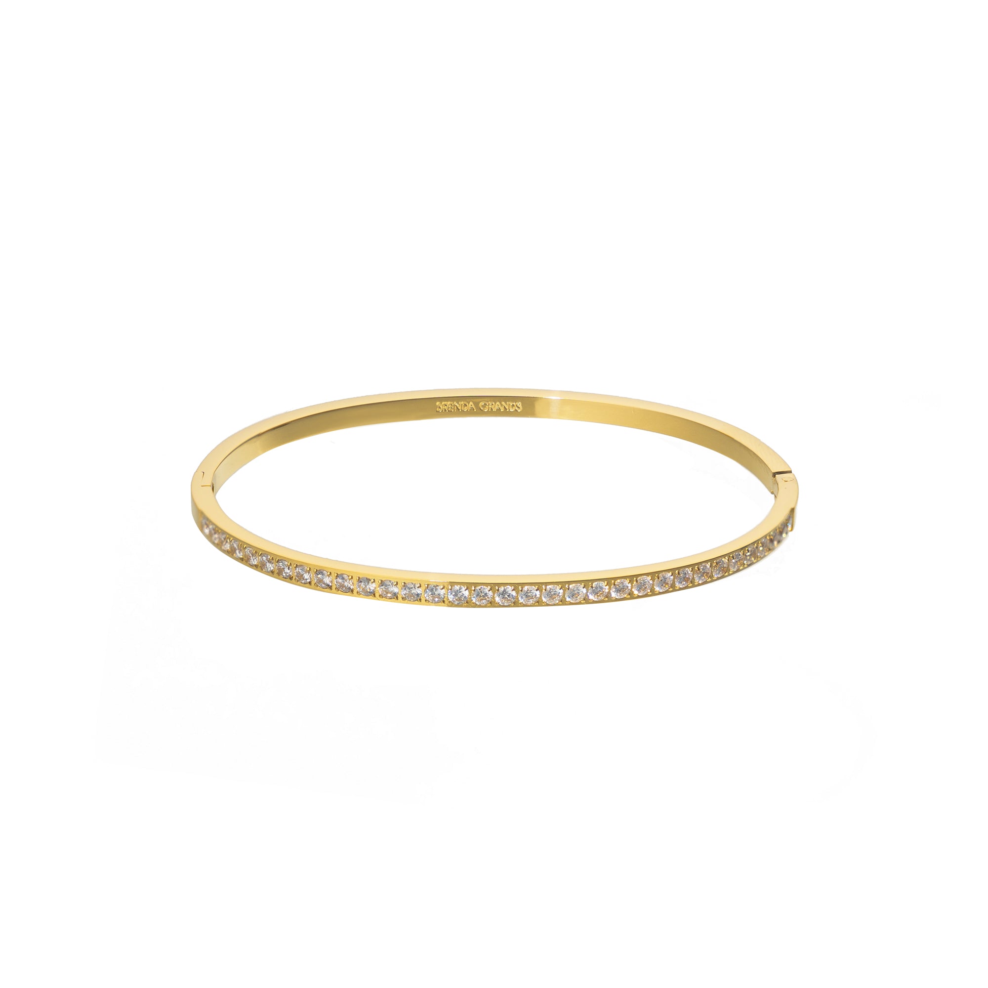 Diamonds Dainty Bangle Gold