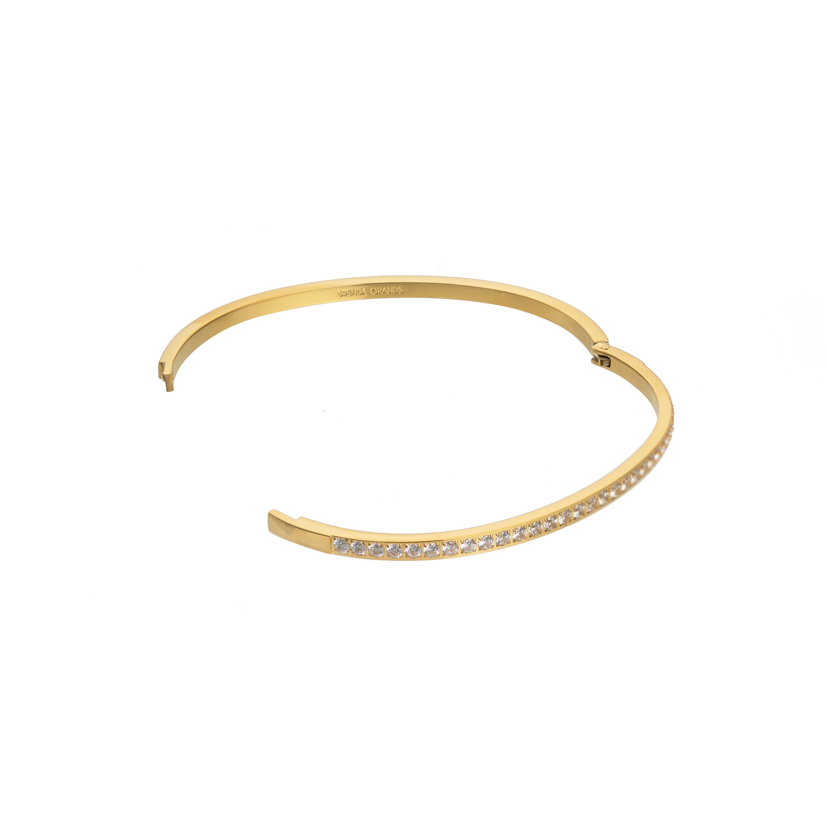 Diamonds Dainty Bangle Gold