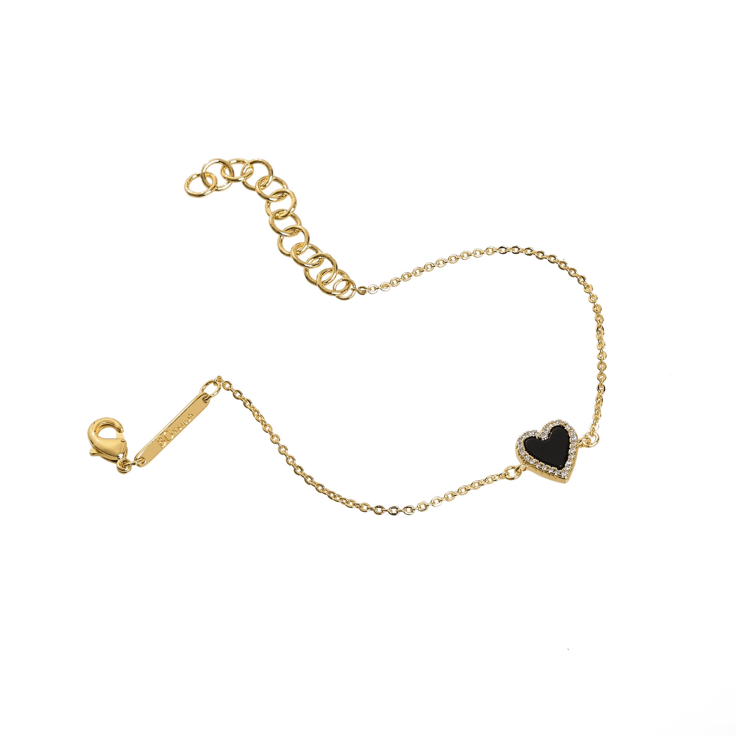 The Tiny Onyx Heart Bracelet