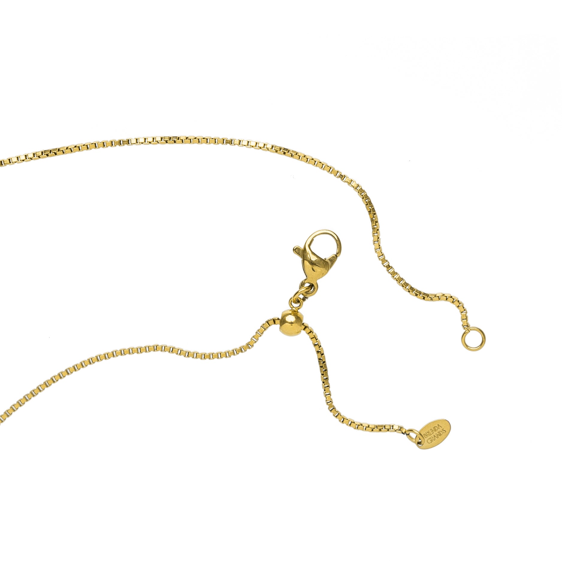 Gold Puffy Heart Necklace Small