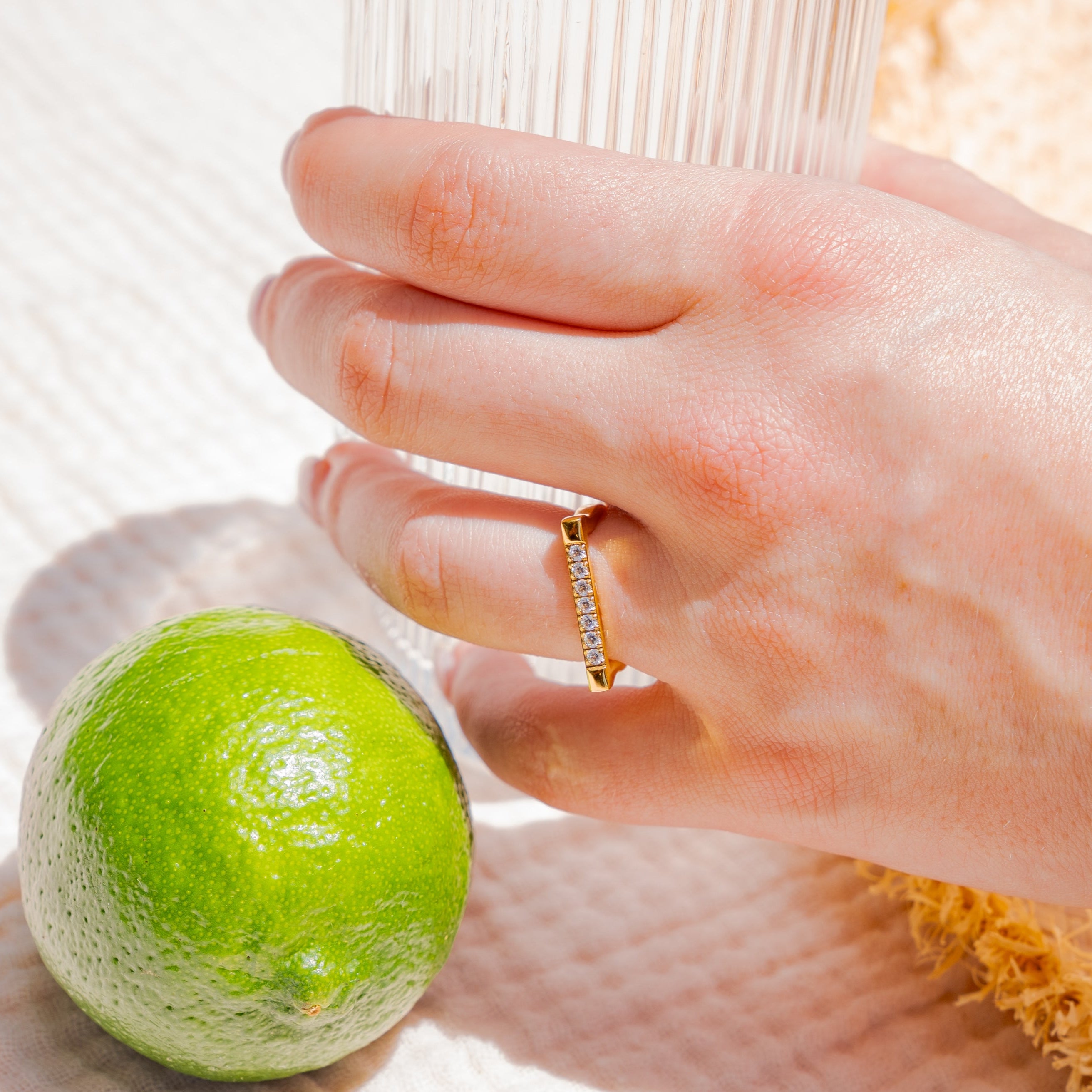 Rectangle Diamond Ring