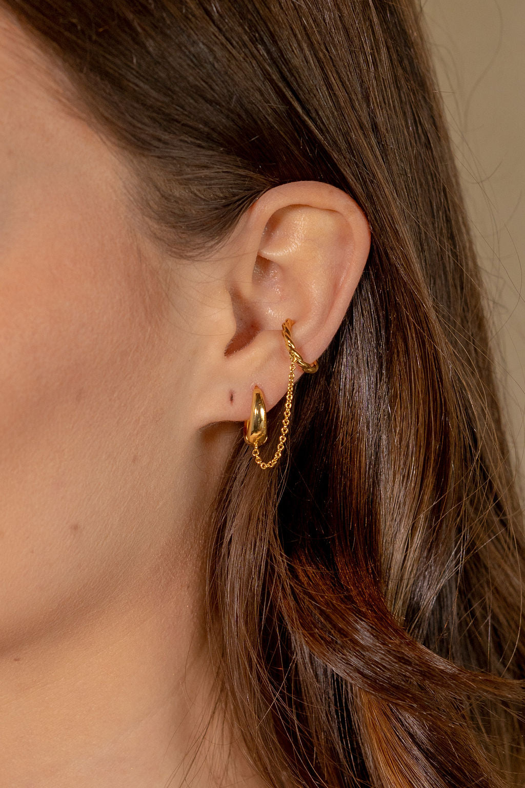 Zenith + Twisted ear cuff Single