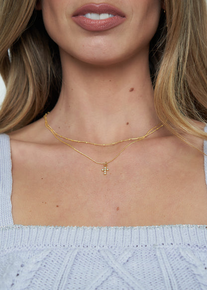 Shiny Cross Necklace