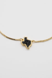 Texas Druzy Bracelet in Black