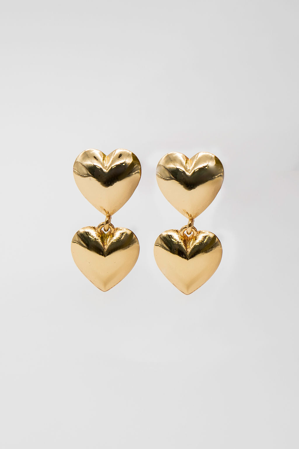 Double Hearts Earrings