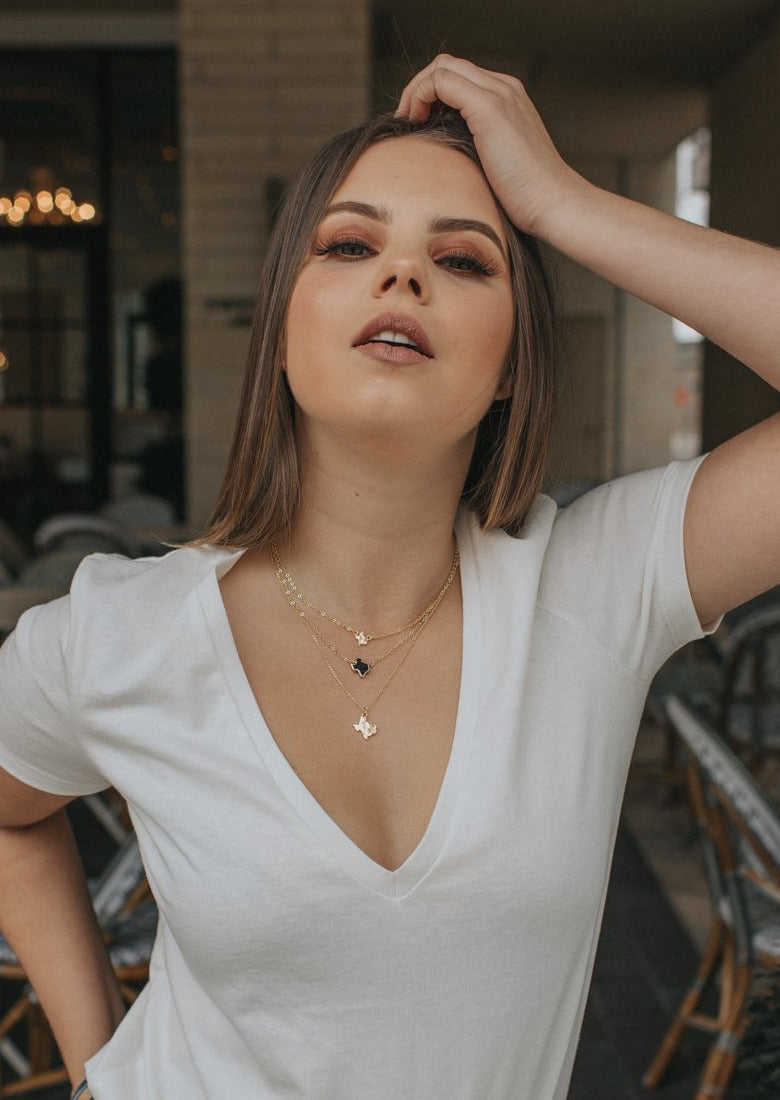 Texas Druzy Necklace in Black