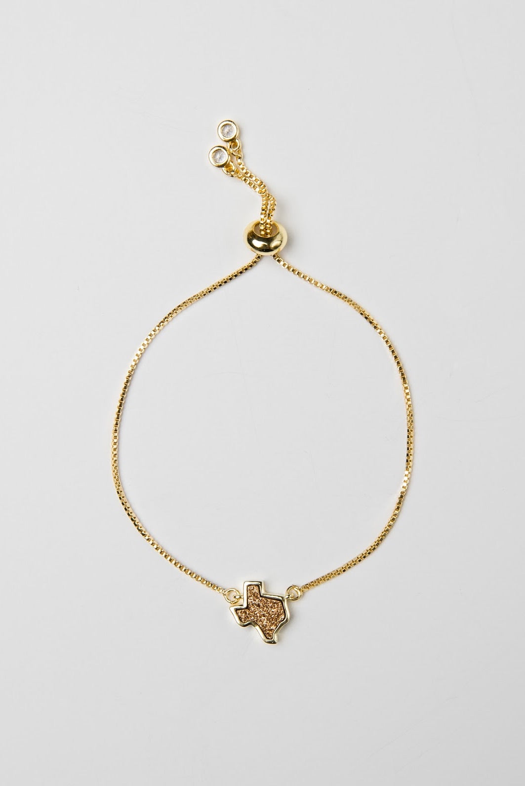 Texas Druzy Bracelet in Rose Gold