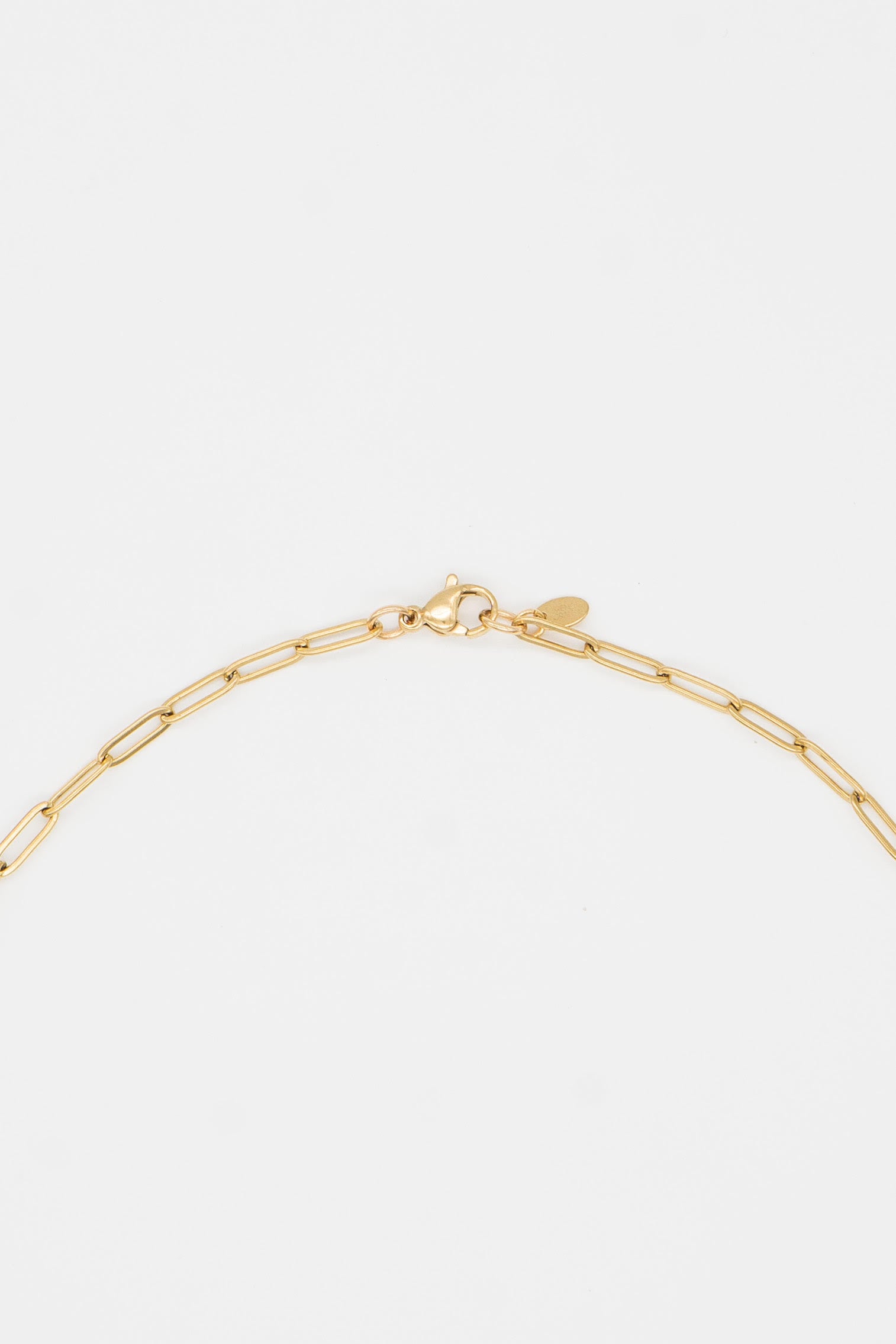 Aspen Initial paperclip Necklace (F I O Q U V W X Y Z)