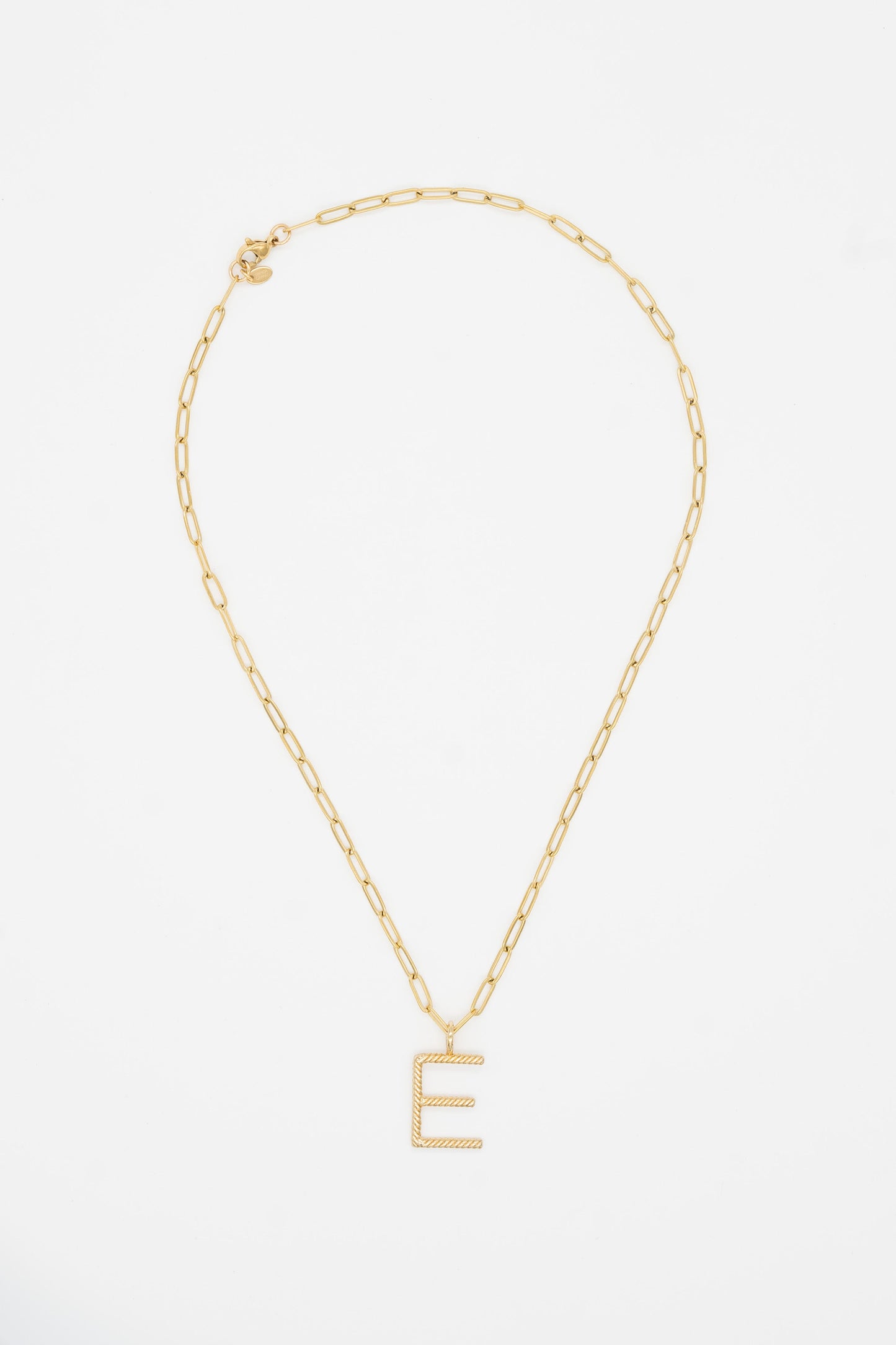 Aspen Initial in Square Necklace